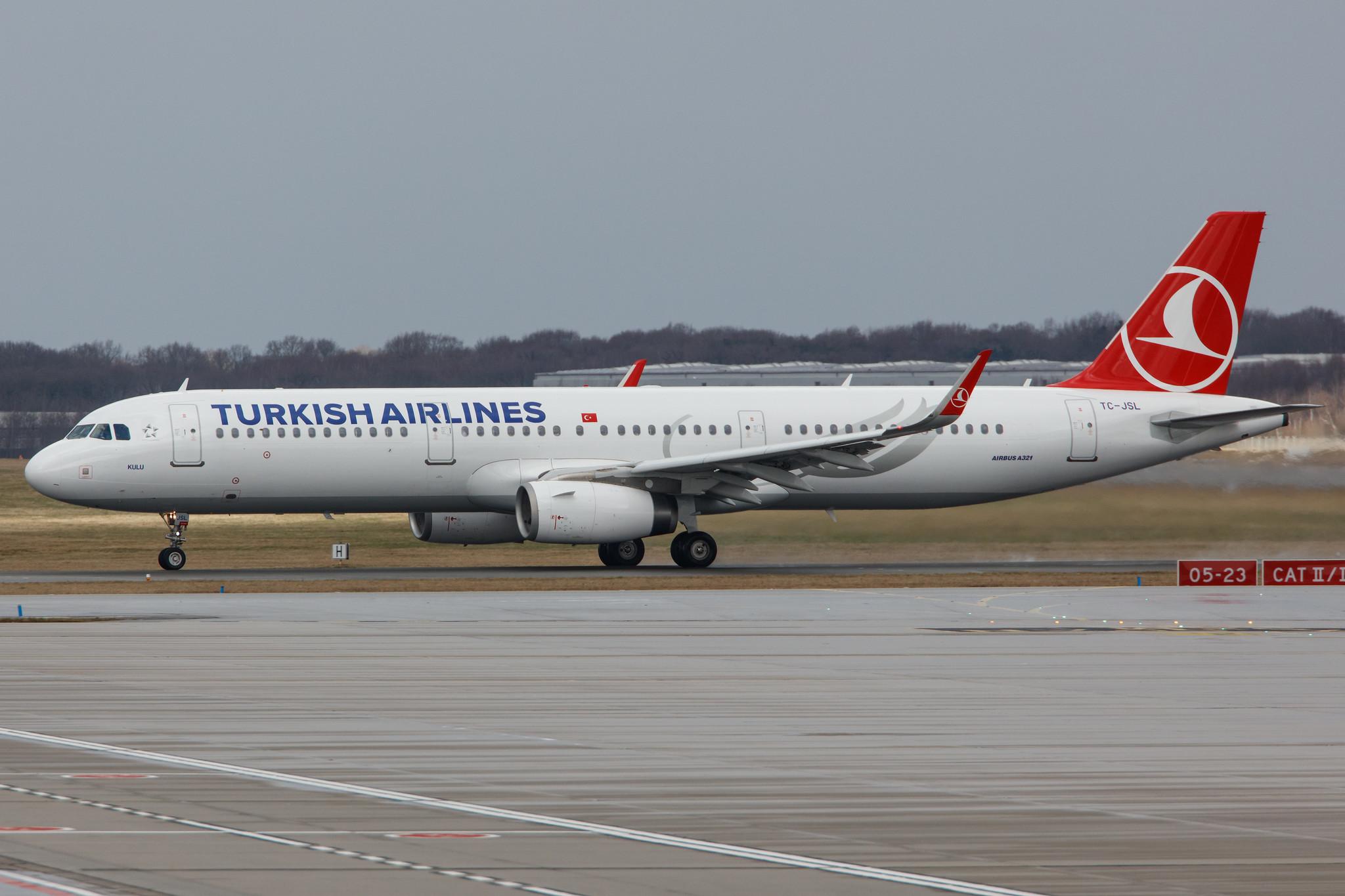 Hamburg Airport: Turkish Airlines (TK / THY) |  Airbus A321-231 A321 | TC-JSL | MSN 5667