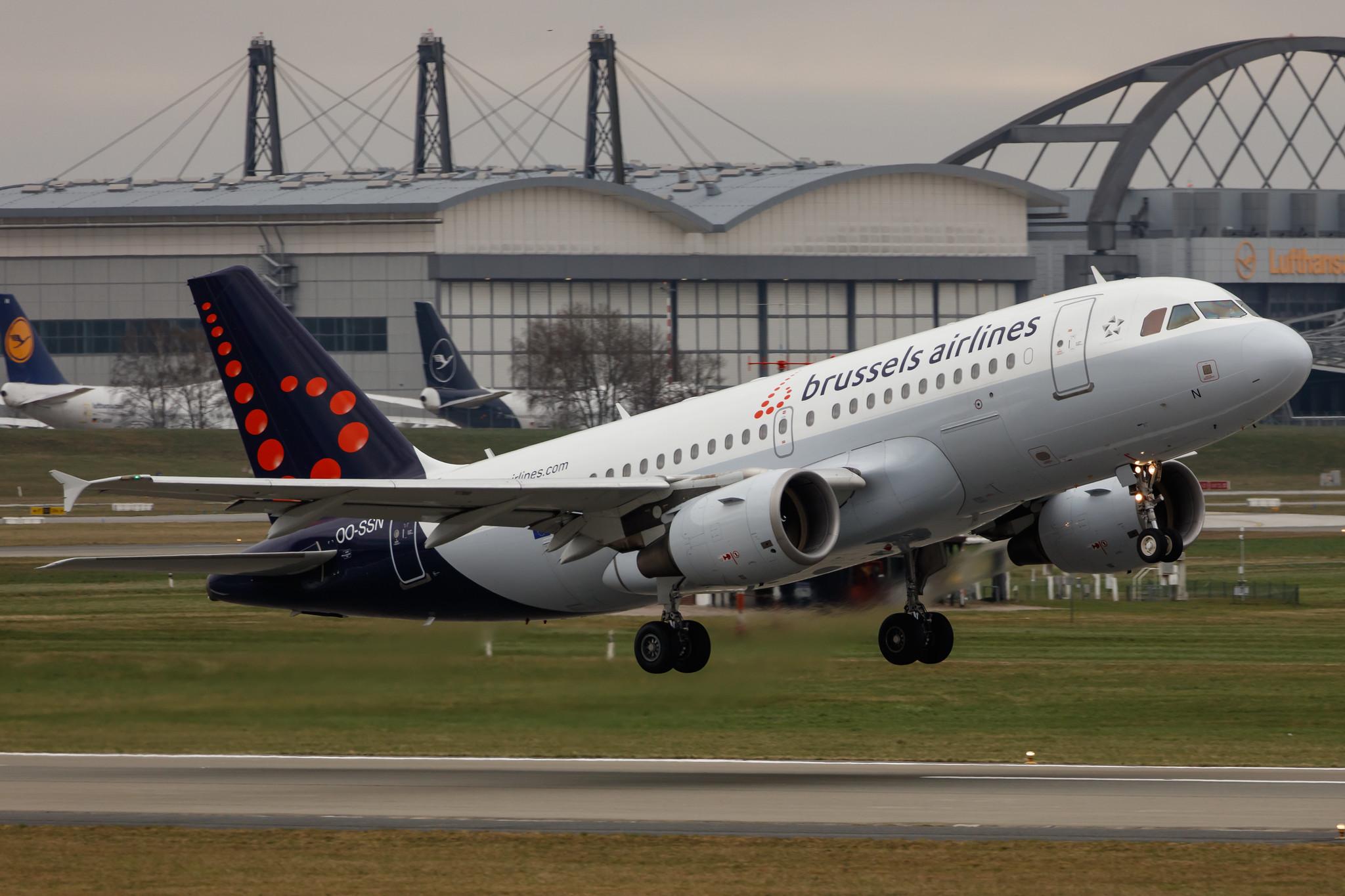 Hamburg Airport: Brussels Airlines (SN / BEL) |  Airbus A319-112 A319 | OO-SSN | MSN 1963
