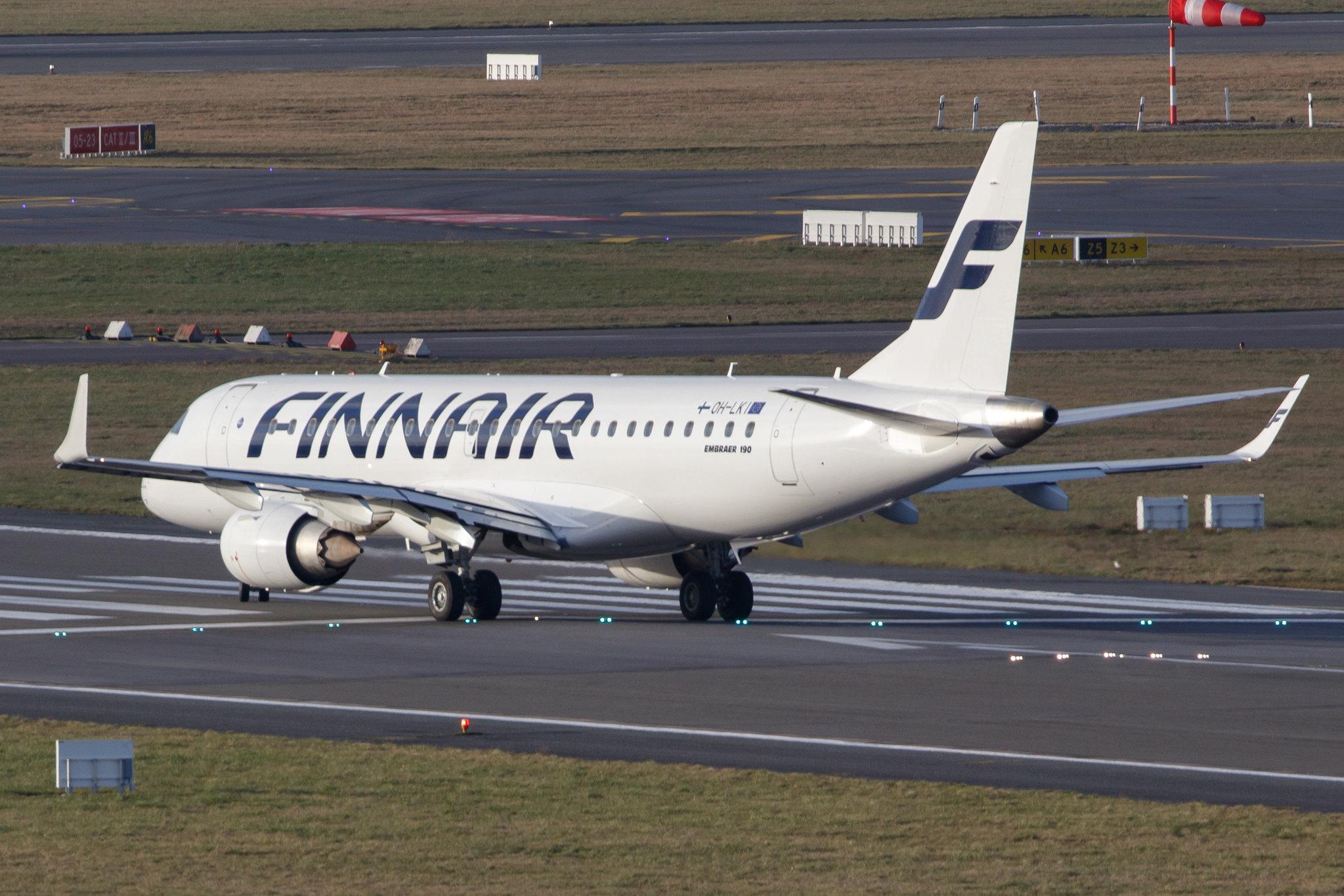 Hamburg Airport: Finnair (AY / FIN) | Operator: NORRA |  Embraer E190LR E190 | OH-LKI | MSN 19000117