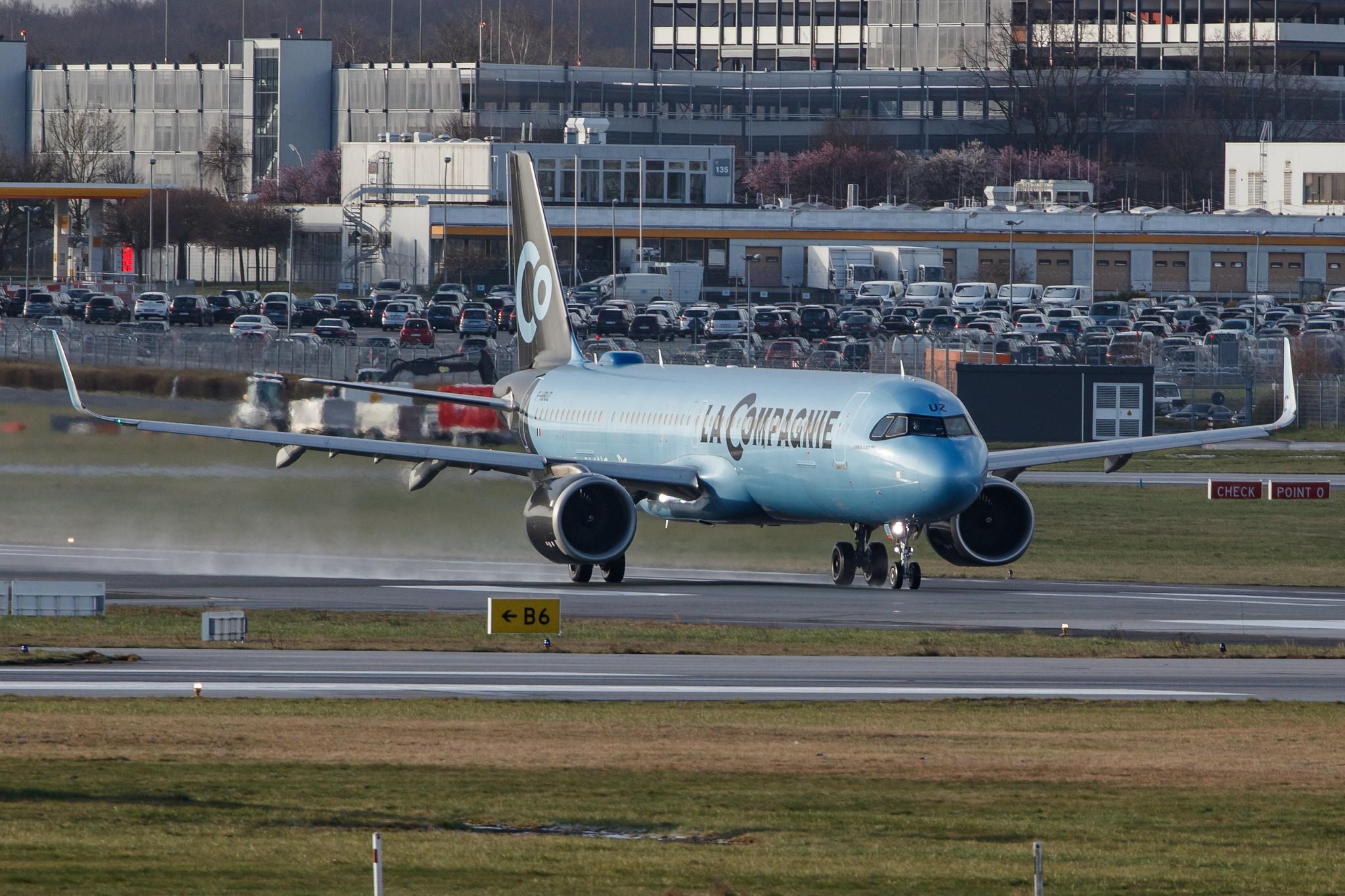 Hamburg Airport: La Compagnie (B0 / DJT) |  Airbus A321-251NX A21N | F-HBUZ | MSN 8866