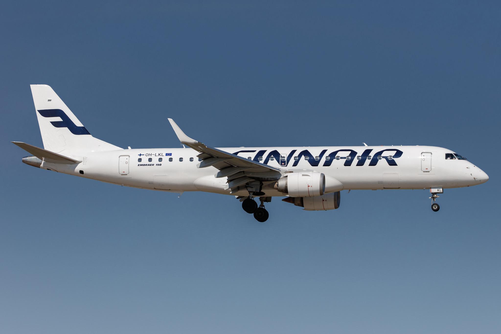 Hamburg Airport: Finnair (AY / FIN) | Operator: NORRA |  Embraer E190LR E190 | OH-LKL | MSN 19000153
