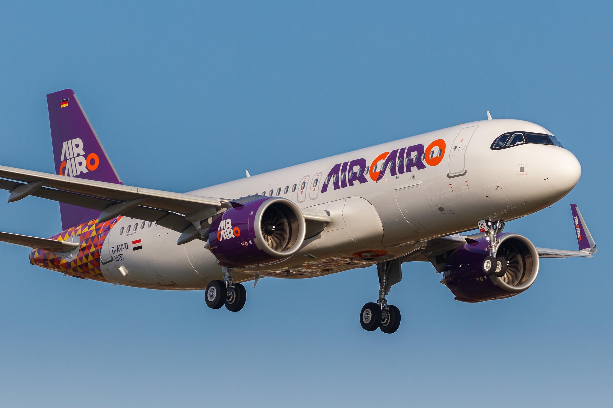 Hamburg Airport: Air Cairo (SM / MSC) |  Airbus A320-251N A20N | D-AVVQ | MSN 10152