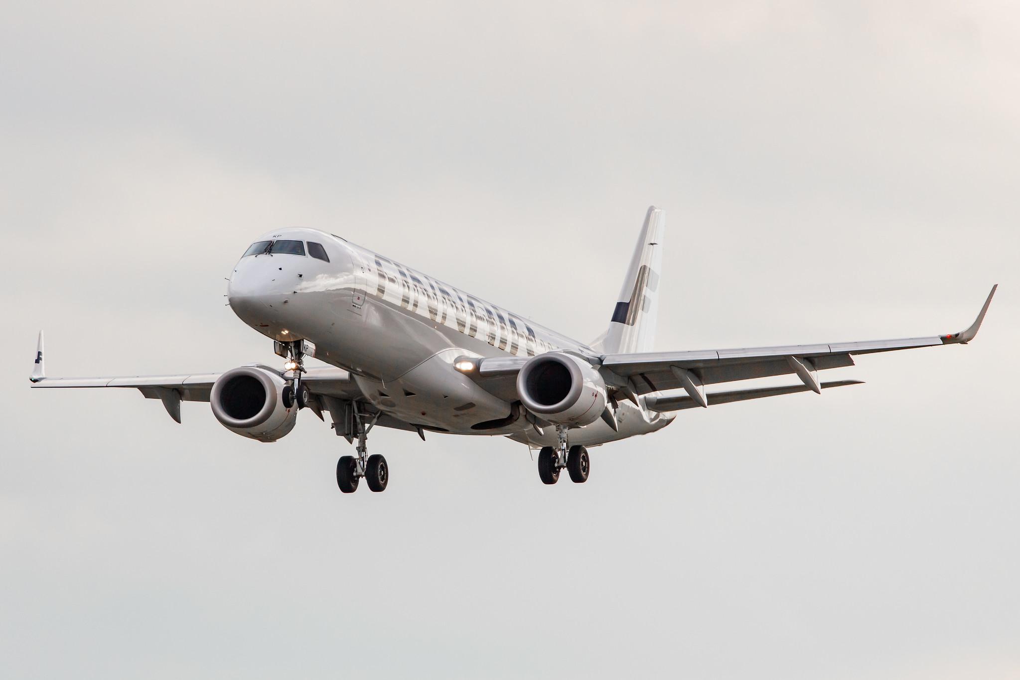 Hamburg Airport: Finnair (AY / FIN) | Operator: NORRA |  Embraer E190LR E190 | OH-LKP | MSN 19000416