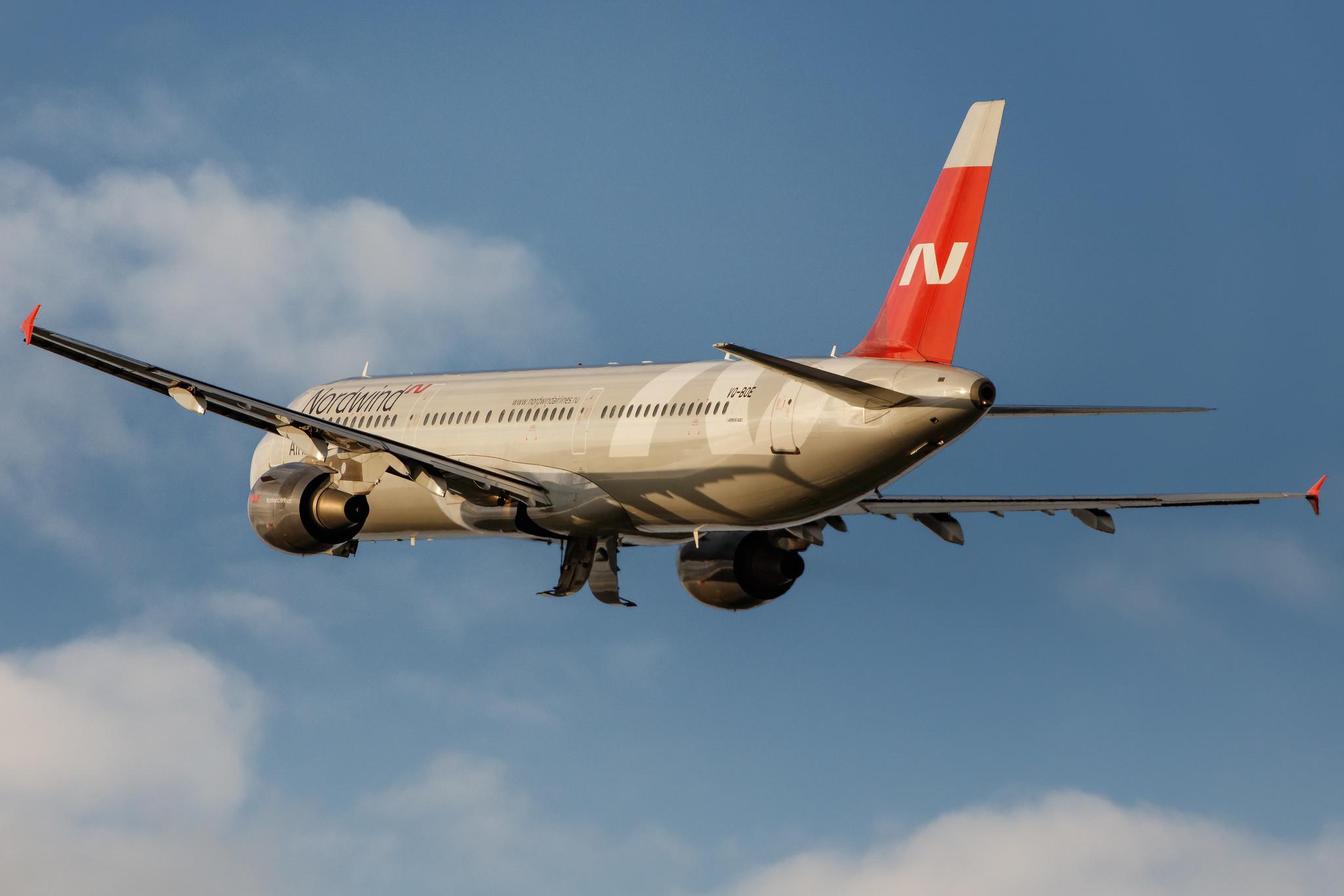 Hamburg Airport: Nordwind Airlines (N4 / NWS) |  Airbus A321-211 A321 | VQ-BOE | MSN 1219