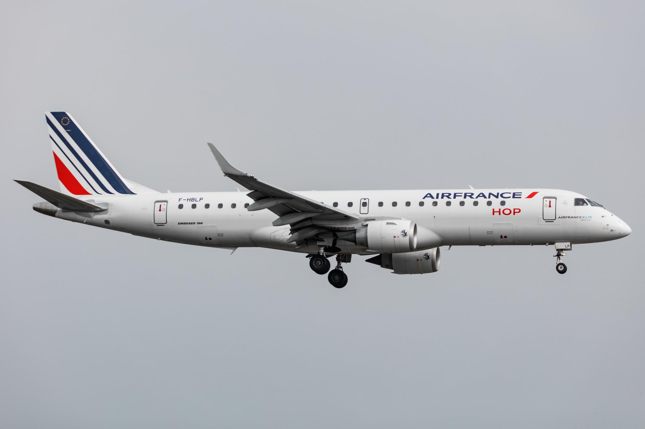 Hamburg Airport: Air France (AF / AFR) | Operator: Air France Hop |  Embraer E190STD E190 | F-HBLP | MSN 19000772