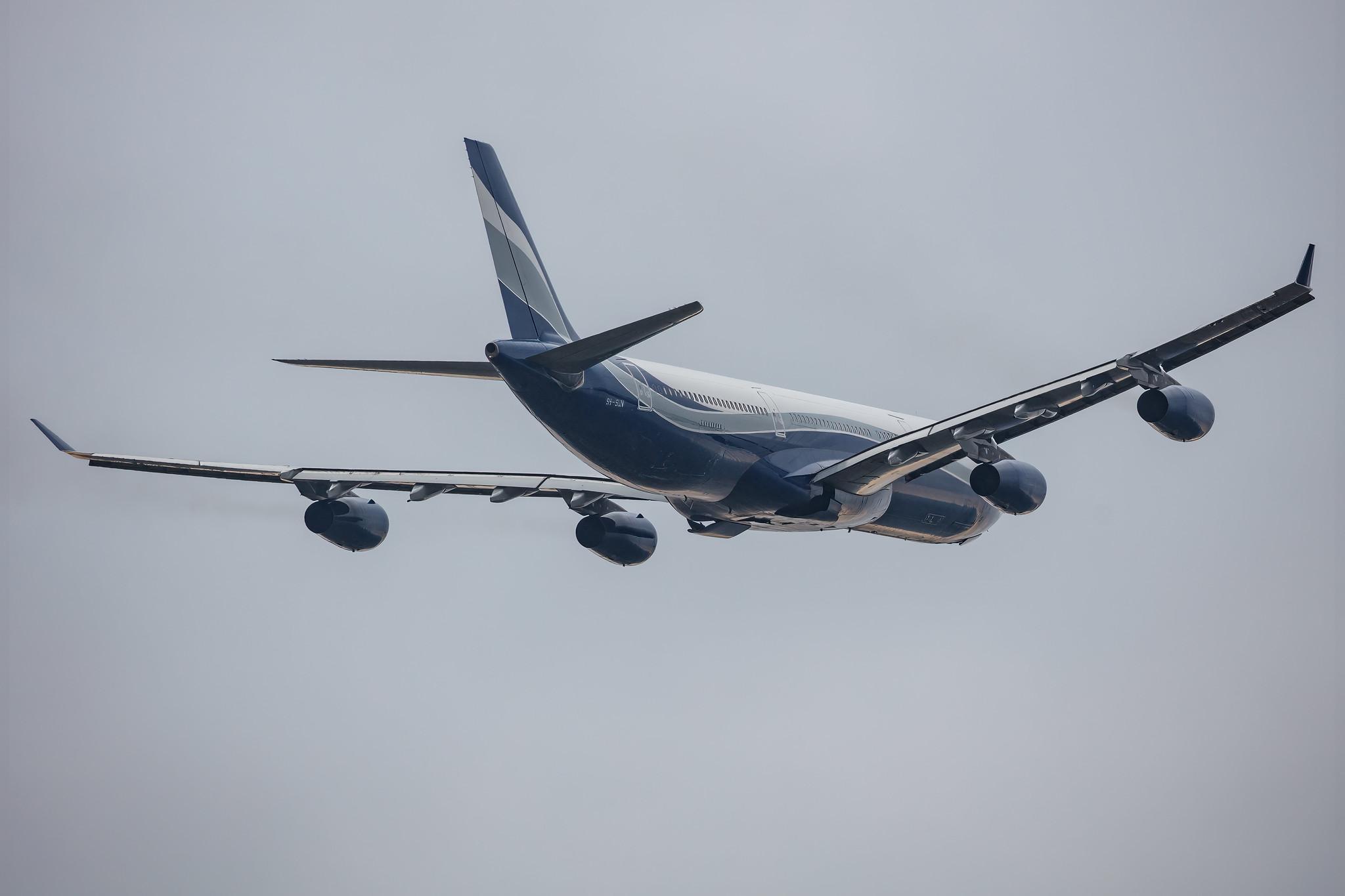 Hamburg Airport: Hi Fly (5K / HFY) | Operator: Hi Fly Malta |  Airbus A340-312 A343 | 9H-SUN | MSN 0367