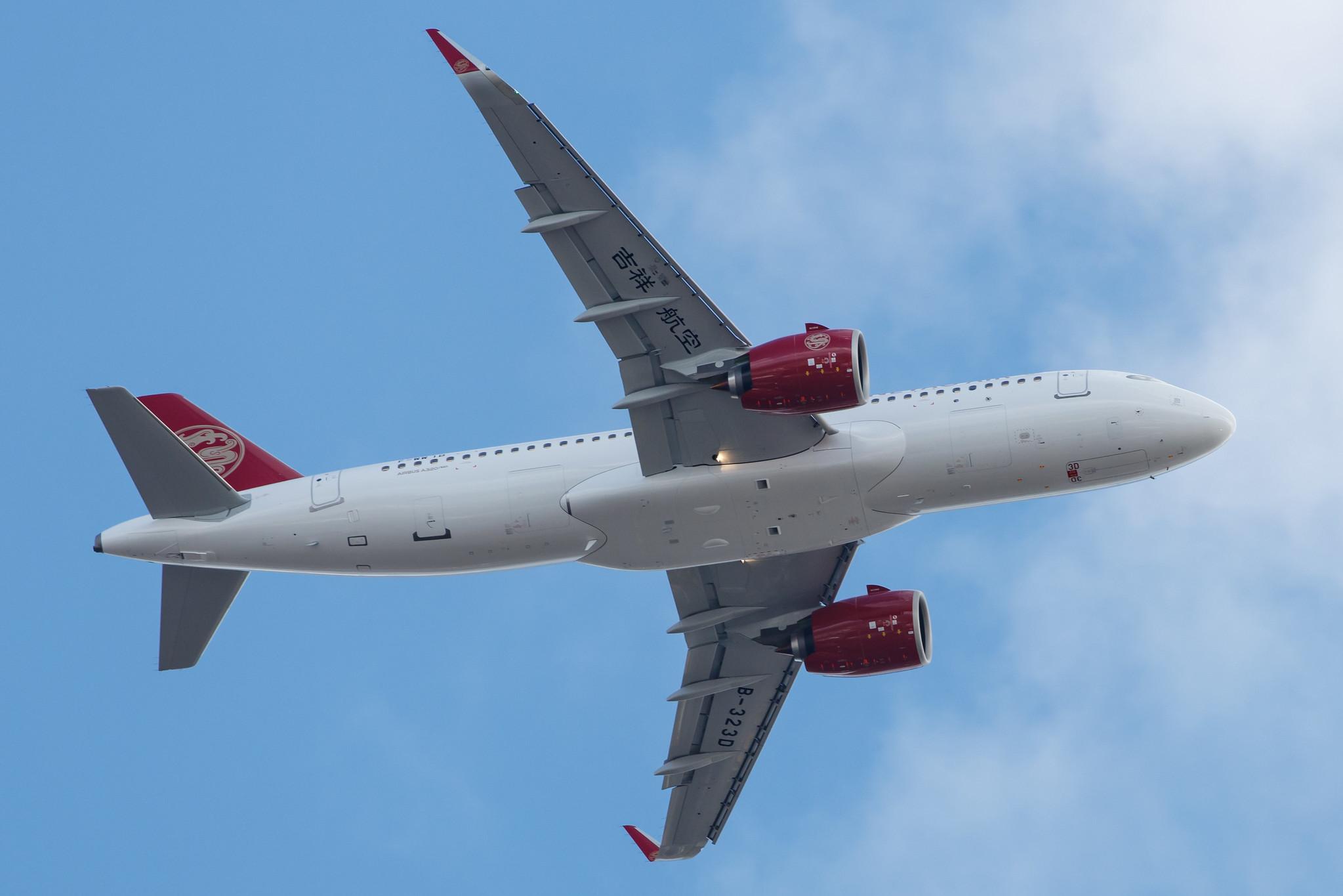 Hamburg Airport: Juneyao Air (HO / DKH) | Operator: Juneyao Airlines |  Airbus A320-271N A20N | B-323D | MSN 10263