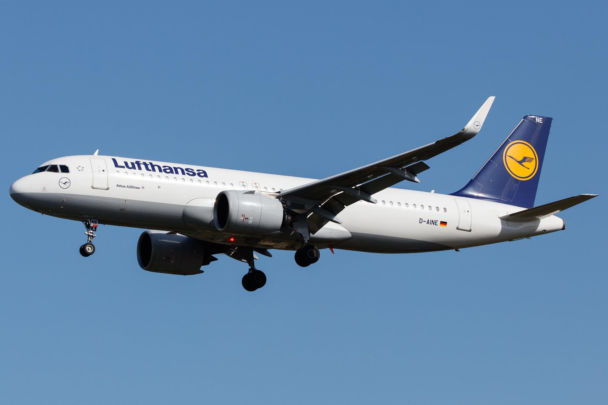 Hamburg Airport: Lufthansa (LH / DLH) |  Airbus A320-271N A20N | D-AINE | MSN 7103