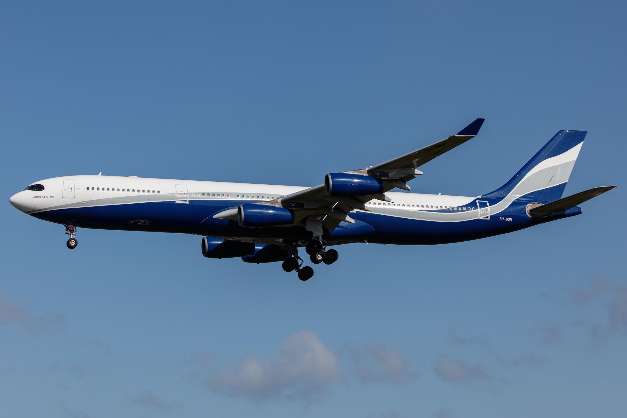 Hamburg Airport: Hi Fly (5K / HFY) | Operator: Hi Fly Malta |  Airbus A340-312 A343 | 9H-SUN | MSN 0367