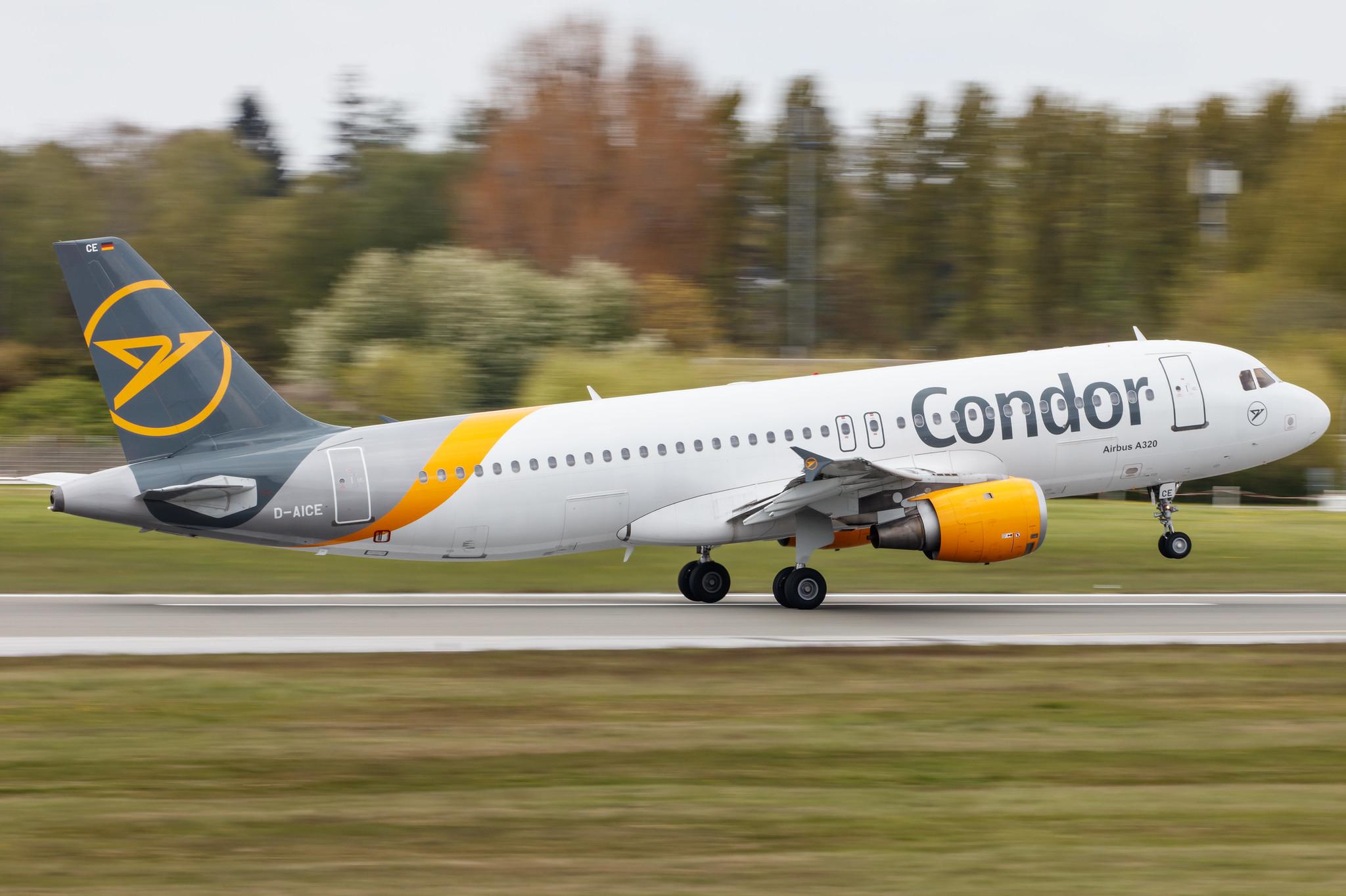 Hamburg Airport: Condor (DE / CFG) |  Airbus A320-212 A320 | D-AICE | MSN 0894