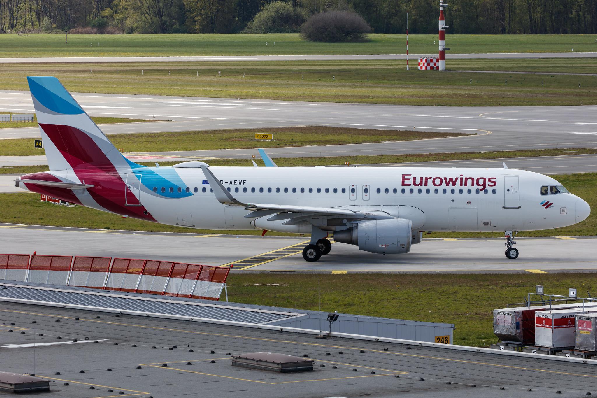 Hamburg Airport: Eurowings (EW / EWG) |  Airbus A320-214 A320 | D-AEWF | MSN 7087
