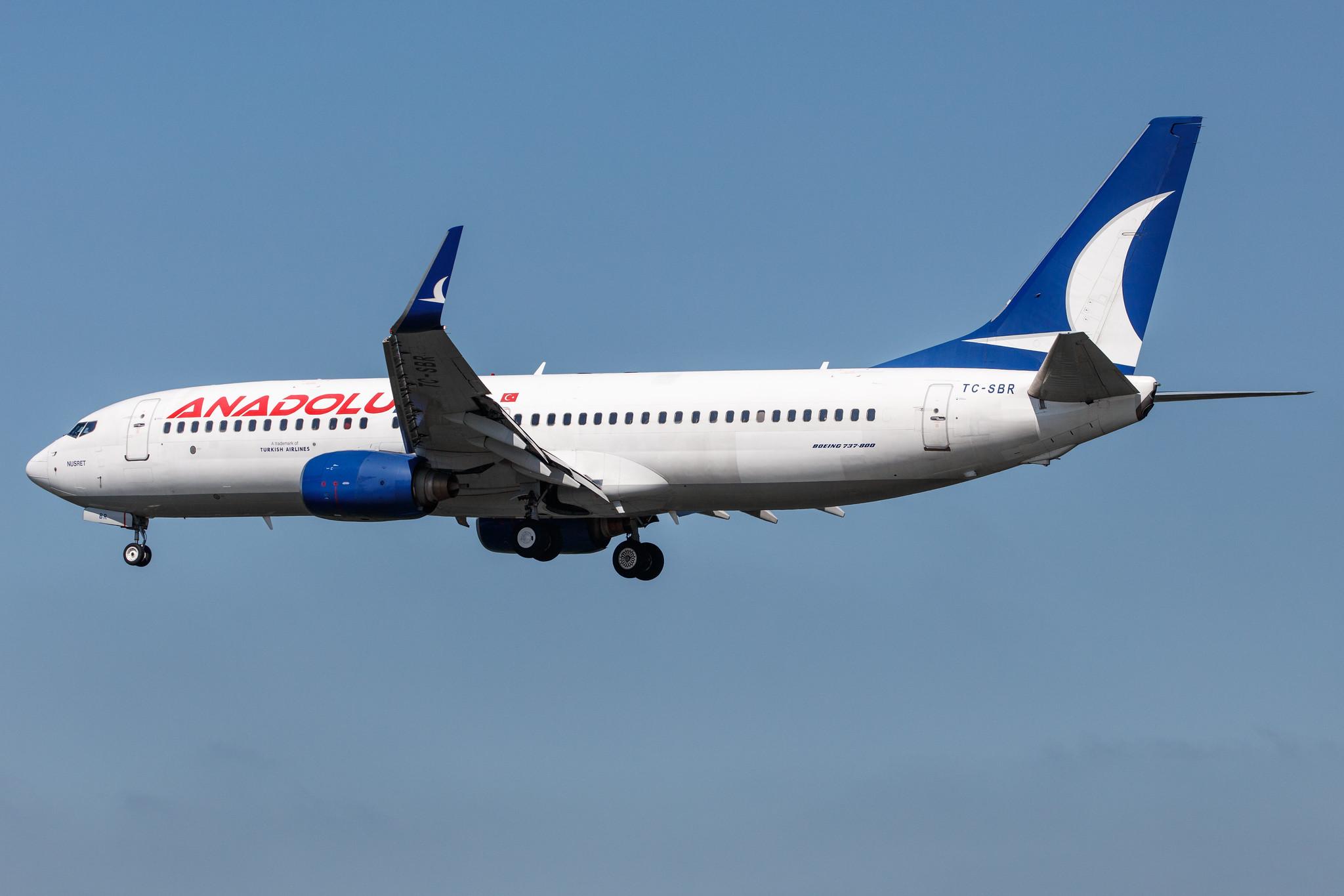 Hamburg Airport: AnadoluJet (TK / THY) | Operator: SunExpress |  Boeing 737-86N B738 | TC-SBR | MSN 32693