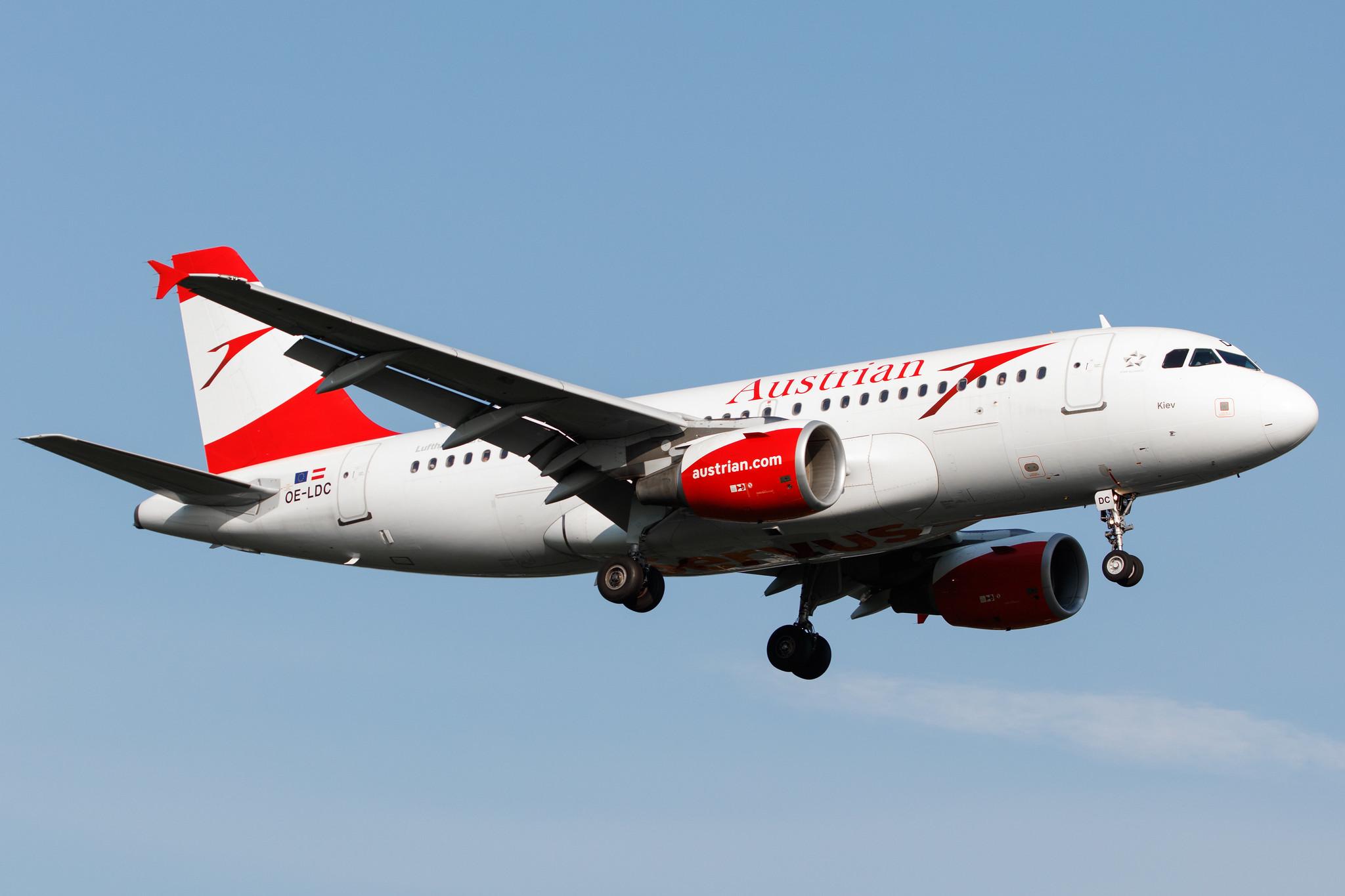 Hamburg Airport: Austrian Airlines (OS / AUA) |  Airbus A319-112 A319 | OE-LDC | MSN 2262