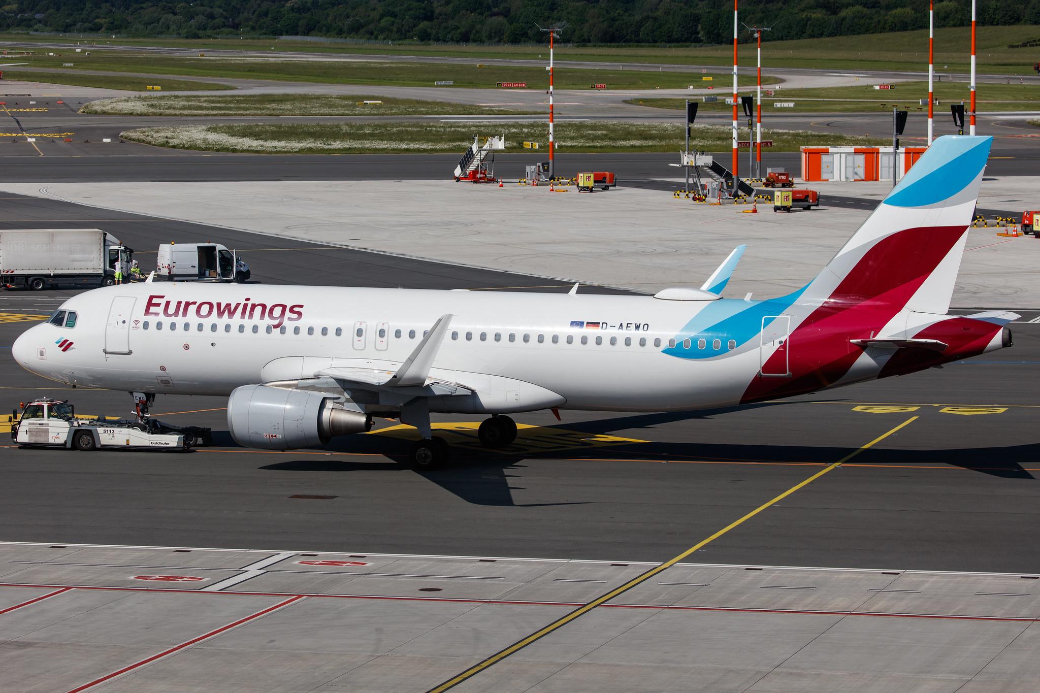 Hamburg Airport: Eurowings (EW / EWG) |  Airbus A320-214 A320 | D-AEWO | MSN 7394