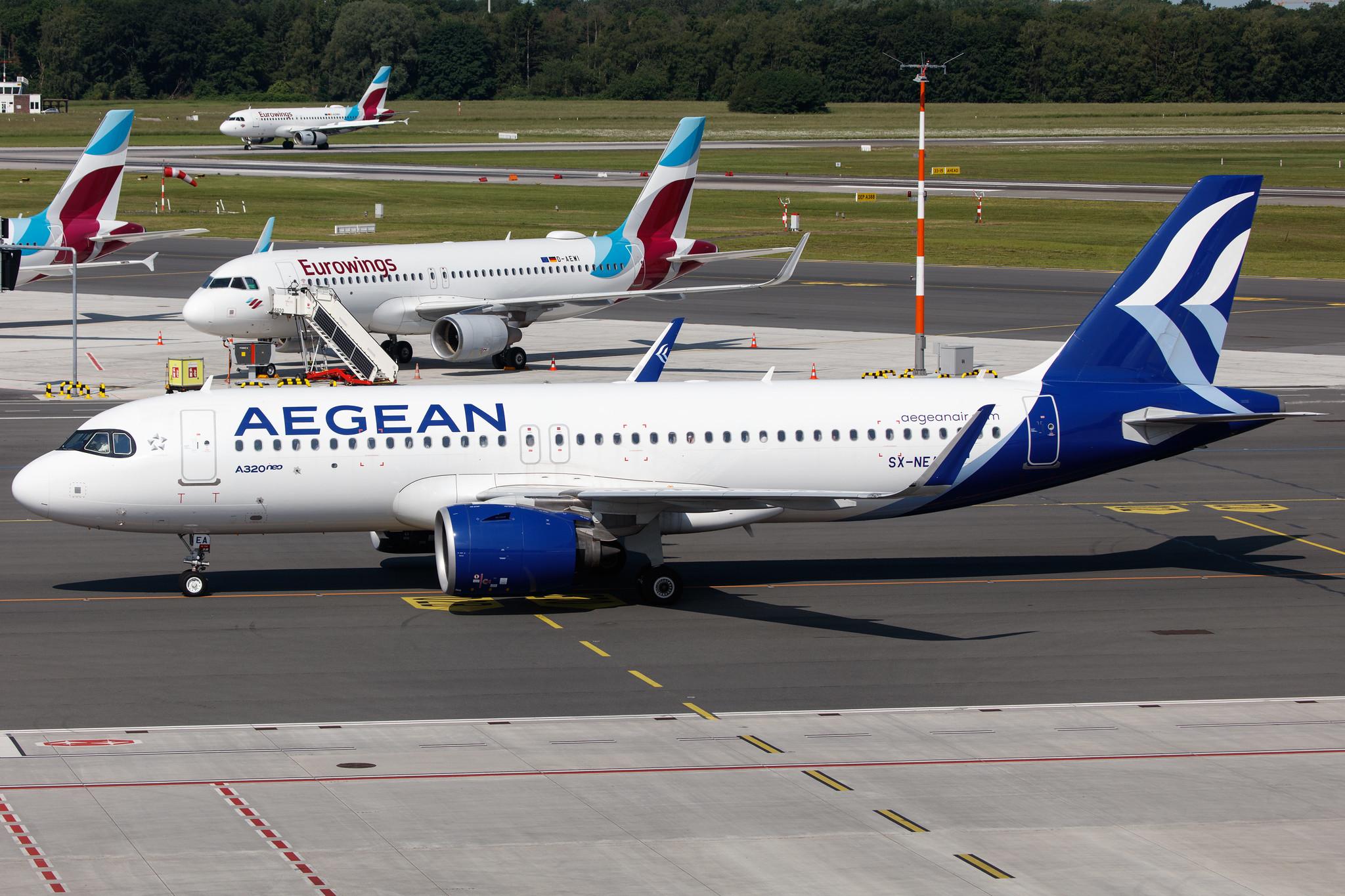 Hamburg Airport: Aegean Airlines (A3 / AEE) |  Airbus A320-271N A20N | SX-NEA | MSN 9497