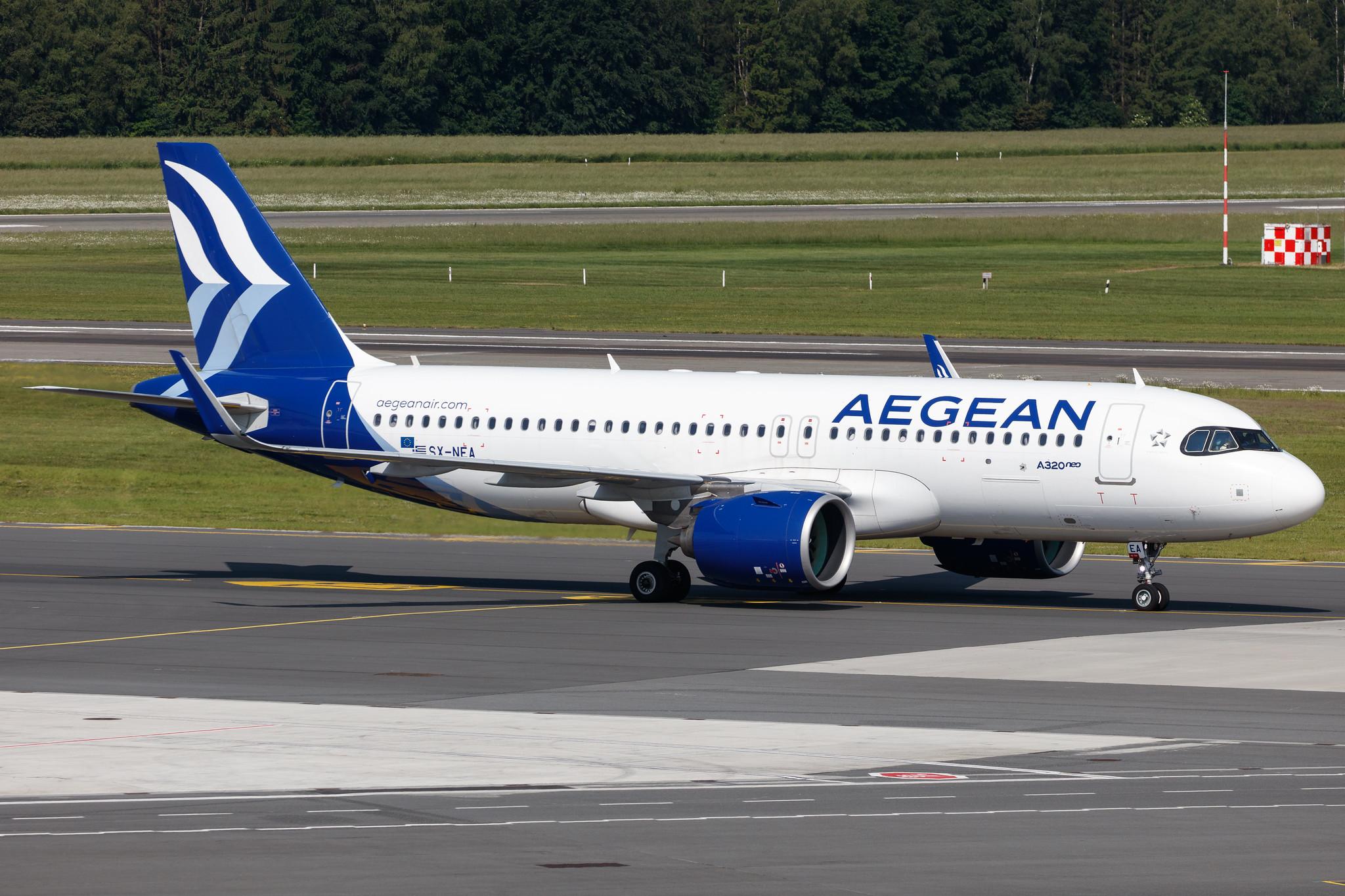 Hamburg Airport: Aegean Airlines (A3 / AEE) |  Airbus A320-271N A20N | SX-NEA | MSN 9497