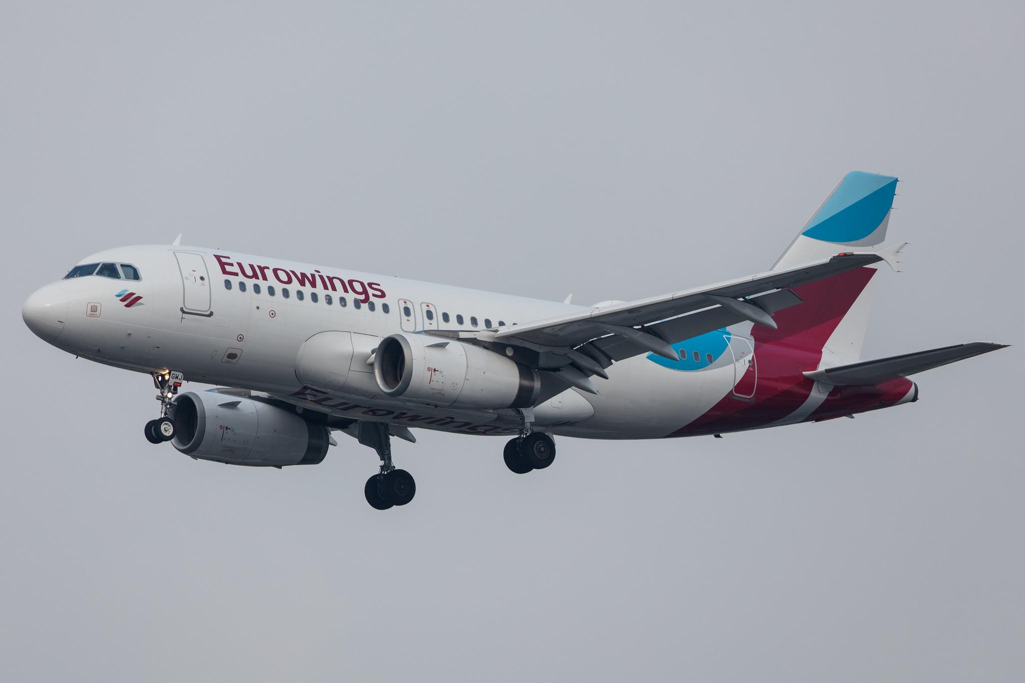 Hamburg Airport: Eurowings (EW / EWG) |  Airbus A319-132 A319 | D-AGWJ | MSN 3375