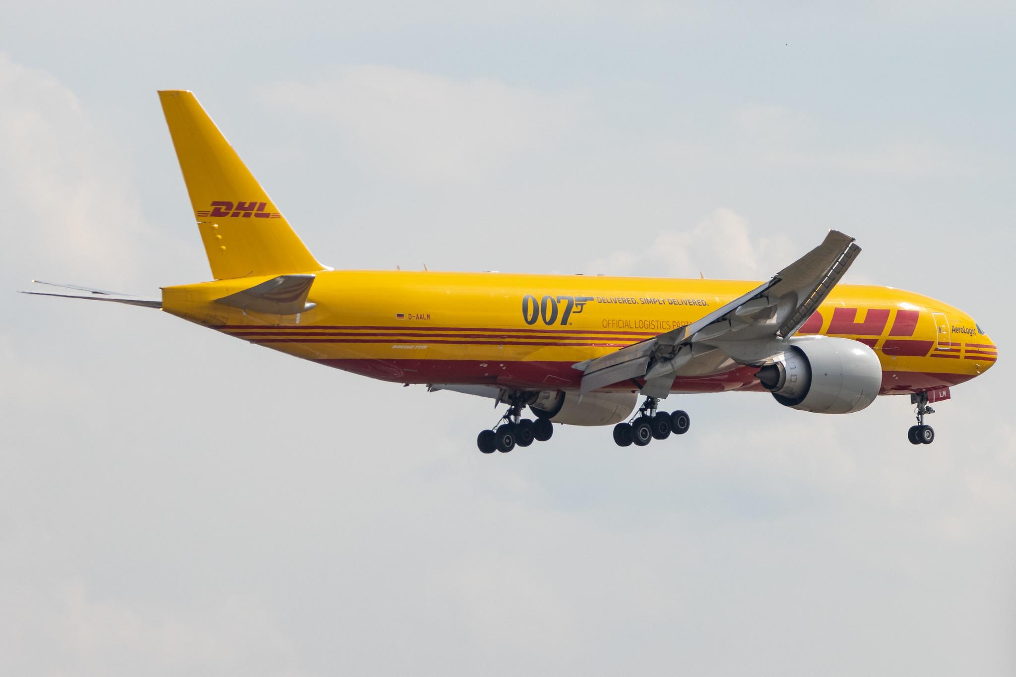Frankfurt Airport: DHL (D0 / DHK) | Operator: AeroLogic |  Boeing 777-F B77L | D-AALM | MSN 66082