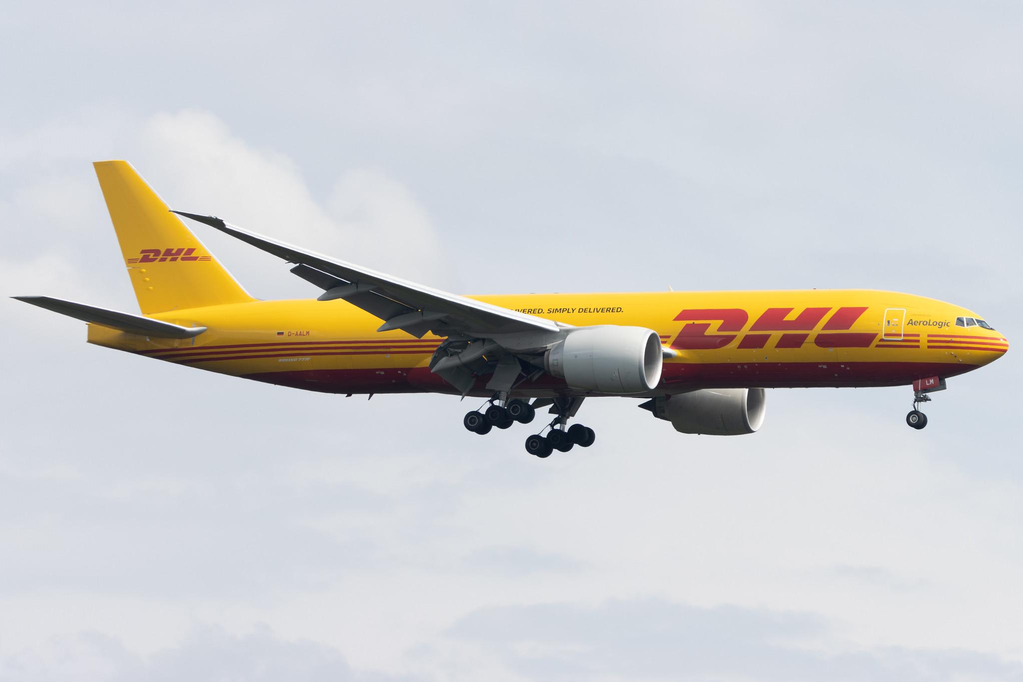Frankfurt Airport: DHL (D0 / DHK) | Operator: AeroLogic |  Boeing 777-F B77L | D-AALM | MSN 66082