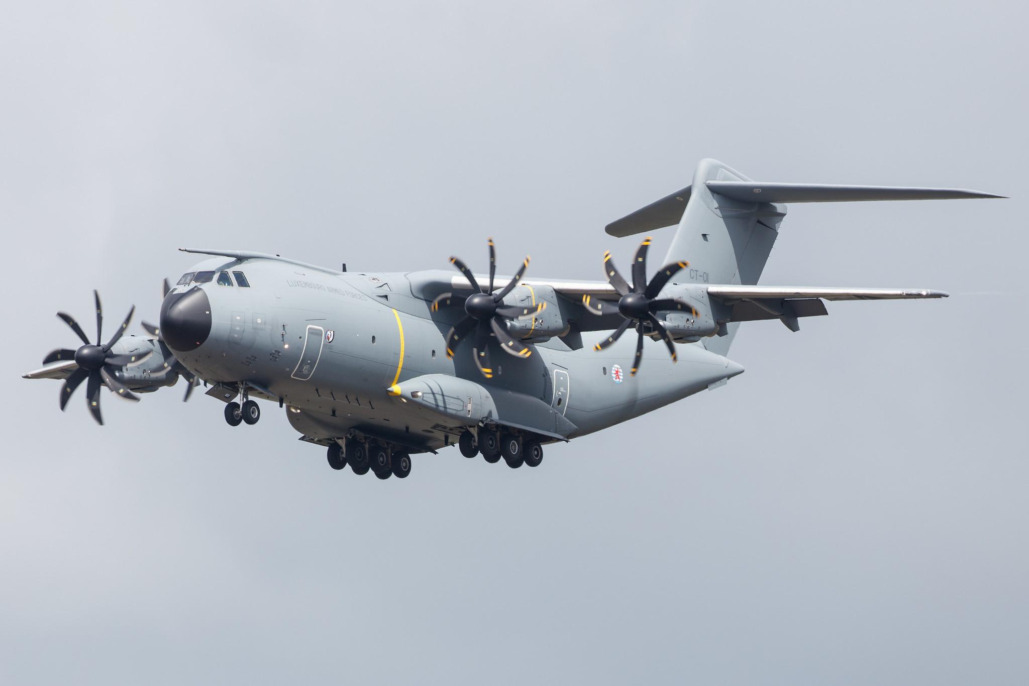 Hamburg Airport: Luxembourg Armed Forces |  Airbus A400M-180 A400 | CT-01 | MSN 104
