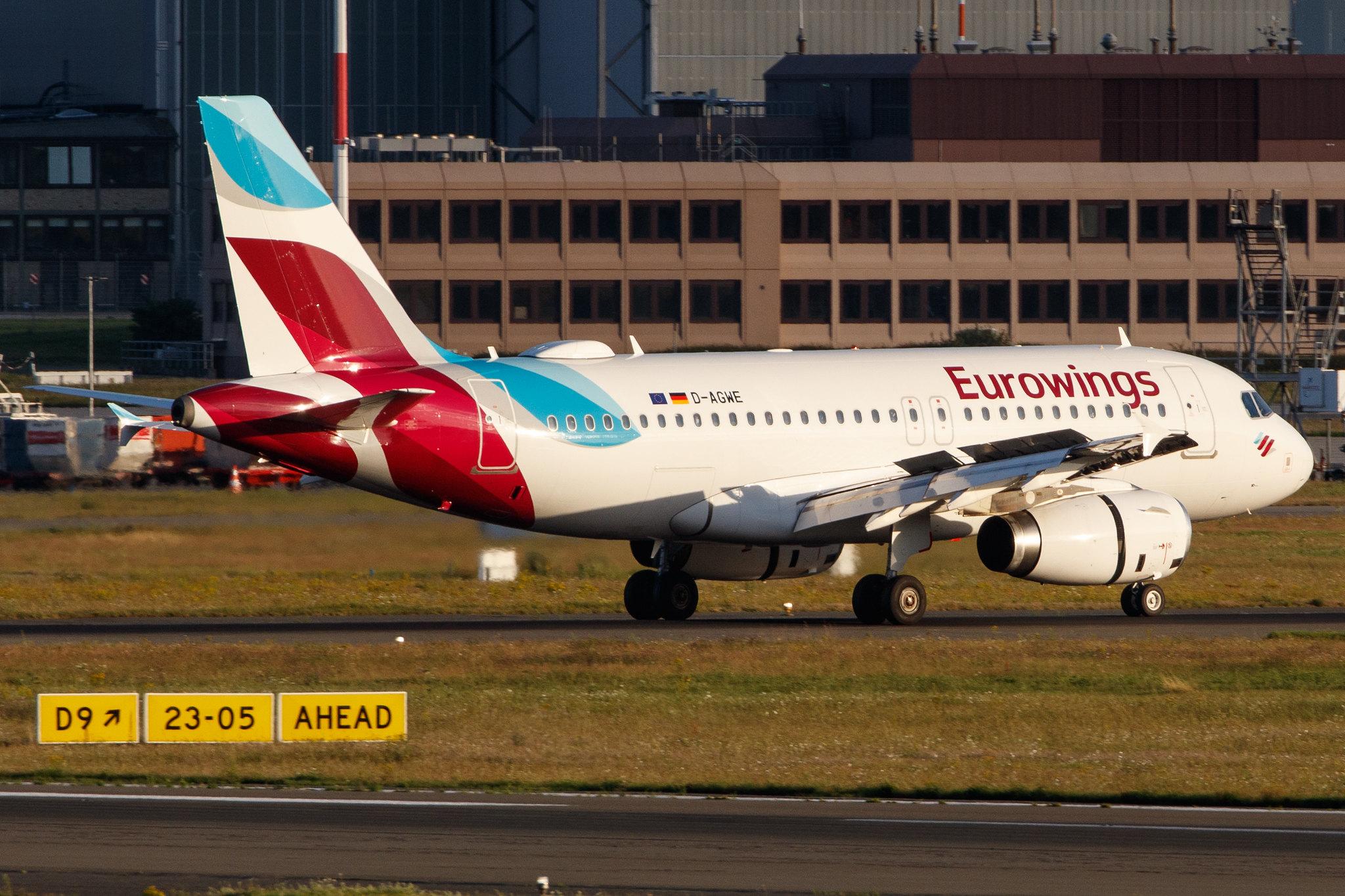Hamburg Airport: Eurowings (EW / EWG) |  Airbus A319-132 A319 | D-AGWE | MSN 3128
