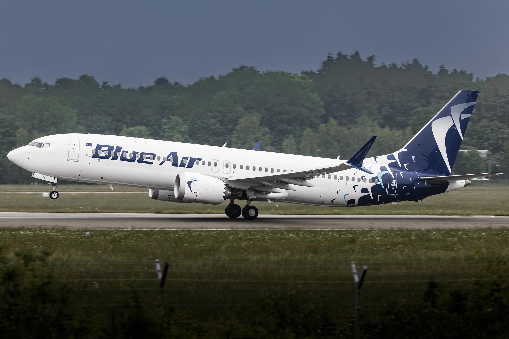 Hamburg Airport: Blue Air (0B / BLA) |  Boeing 737 MAX 8 B38M | YR-MXA | MSN 43309