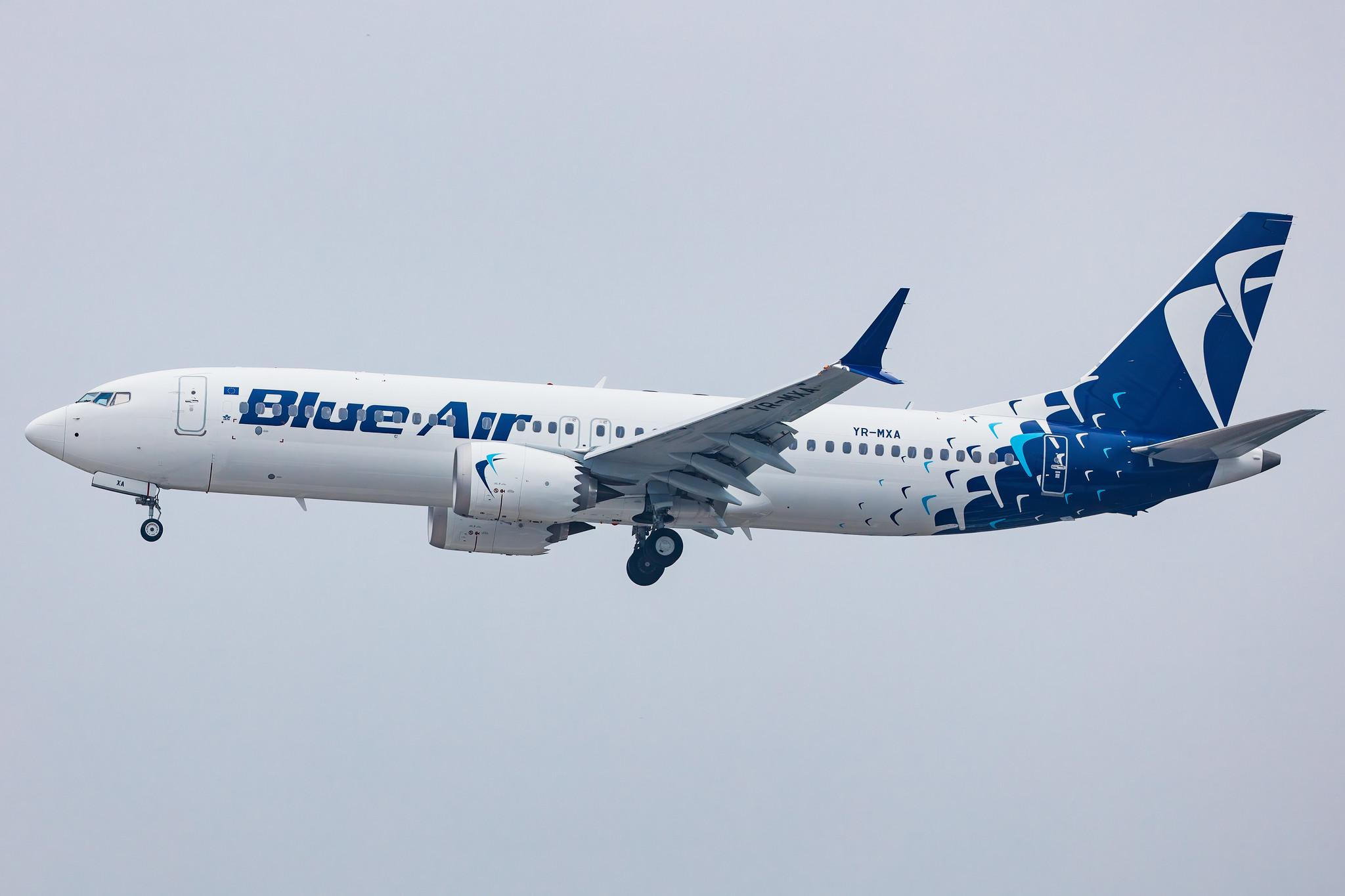 Hamburg Airport: Blue Air (0B / BLA) |  Boeing 737 MAX 8 B38M | YR-MXA | MSN 43309