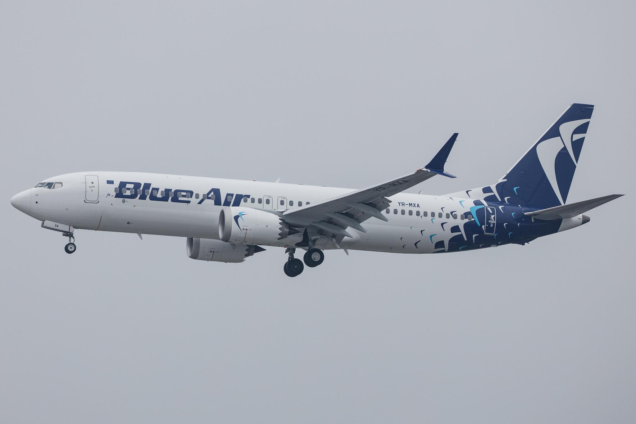 Hamburg Airport: Blue Air (0B / BLA) |  Boeing 737 MAX 8 B38M | YR-MXA | MSN 43309