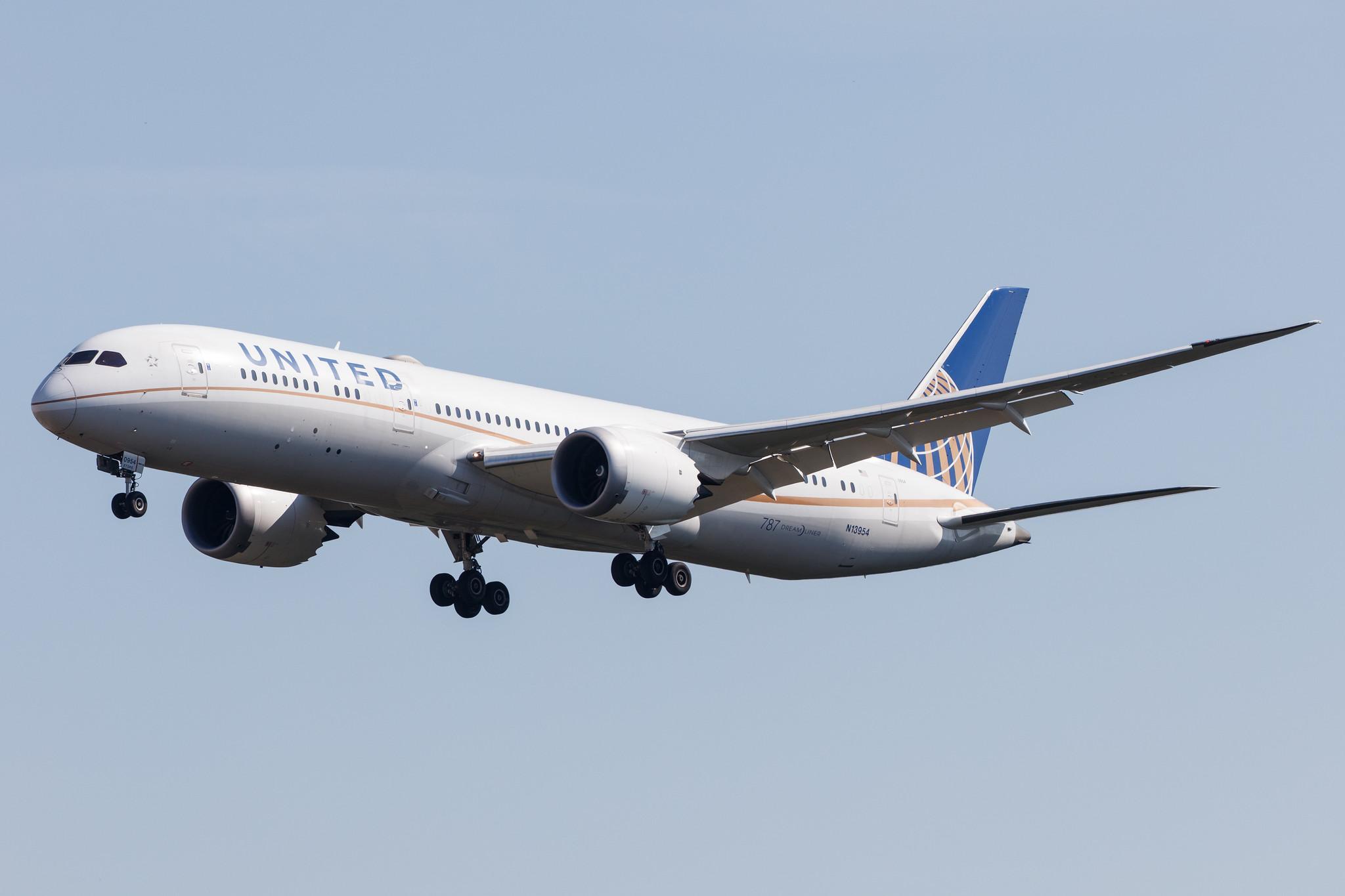 Frankfurt Airport: United Airlines (UA / UAL) |  Boeing 787-9 Dreamliner B789 | N13954 | MSN 36405