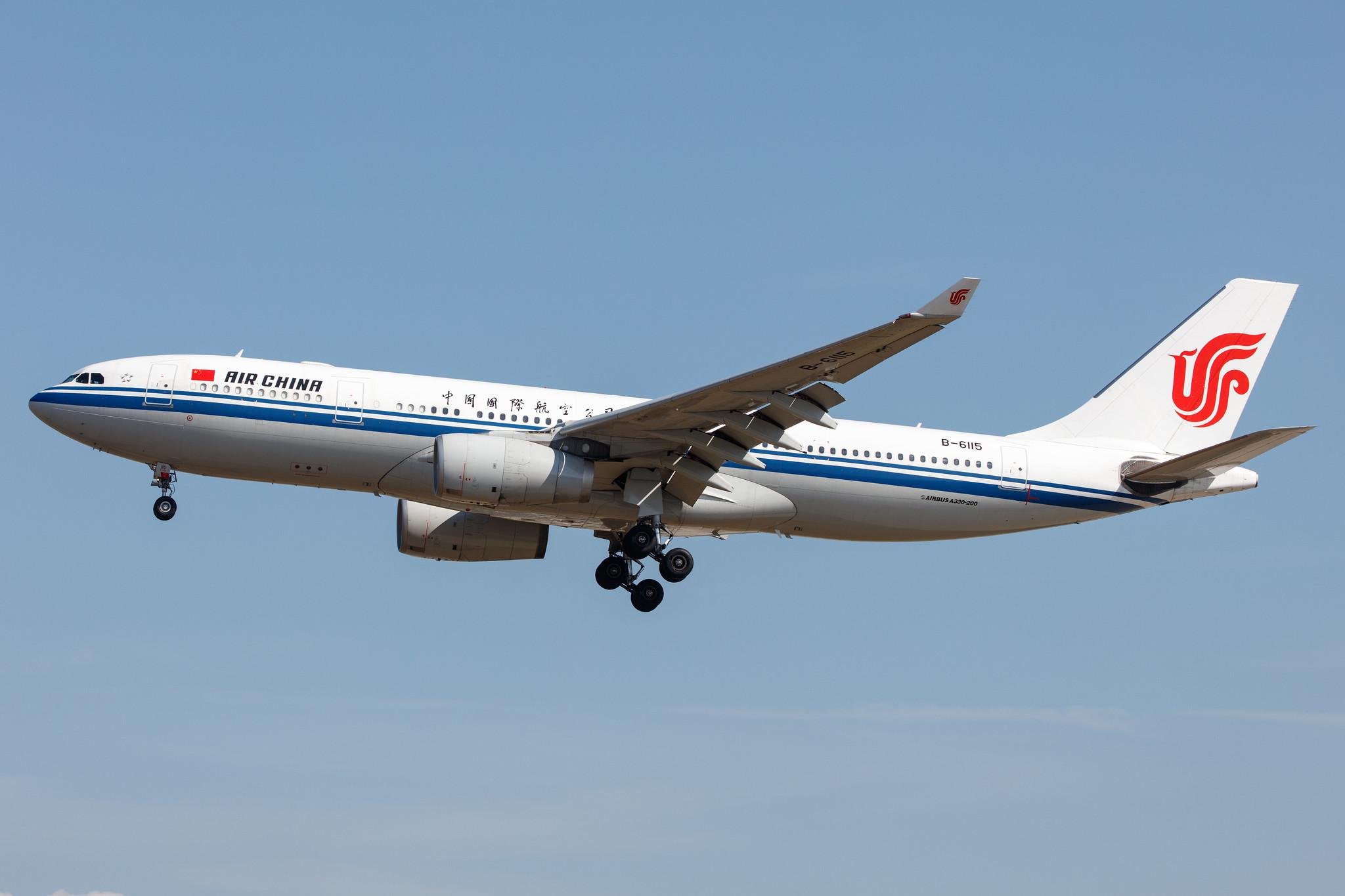 Frankfurt Airport: Air China (CA / CCA) |  Airbus A330-243 A332 | B-6115 | MSN 0909