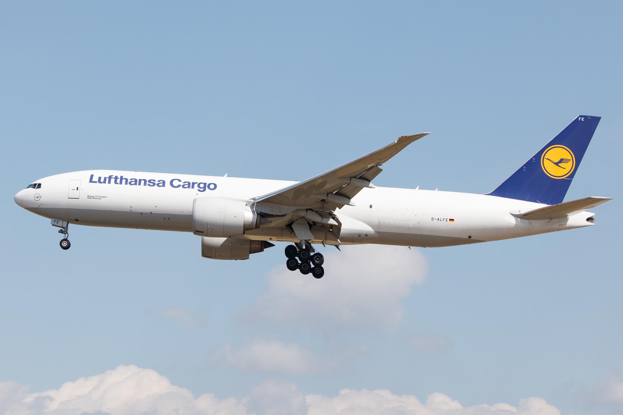 Frankfurt Airport: Lufthansa Cargo (/ GEC) |  Boeing 777-FBT B77L | D-ALFE | MSN 41678