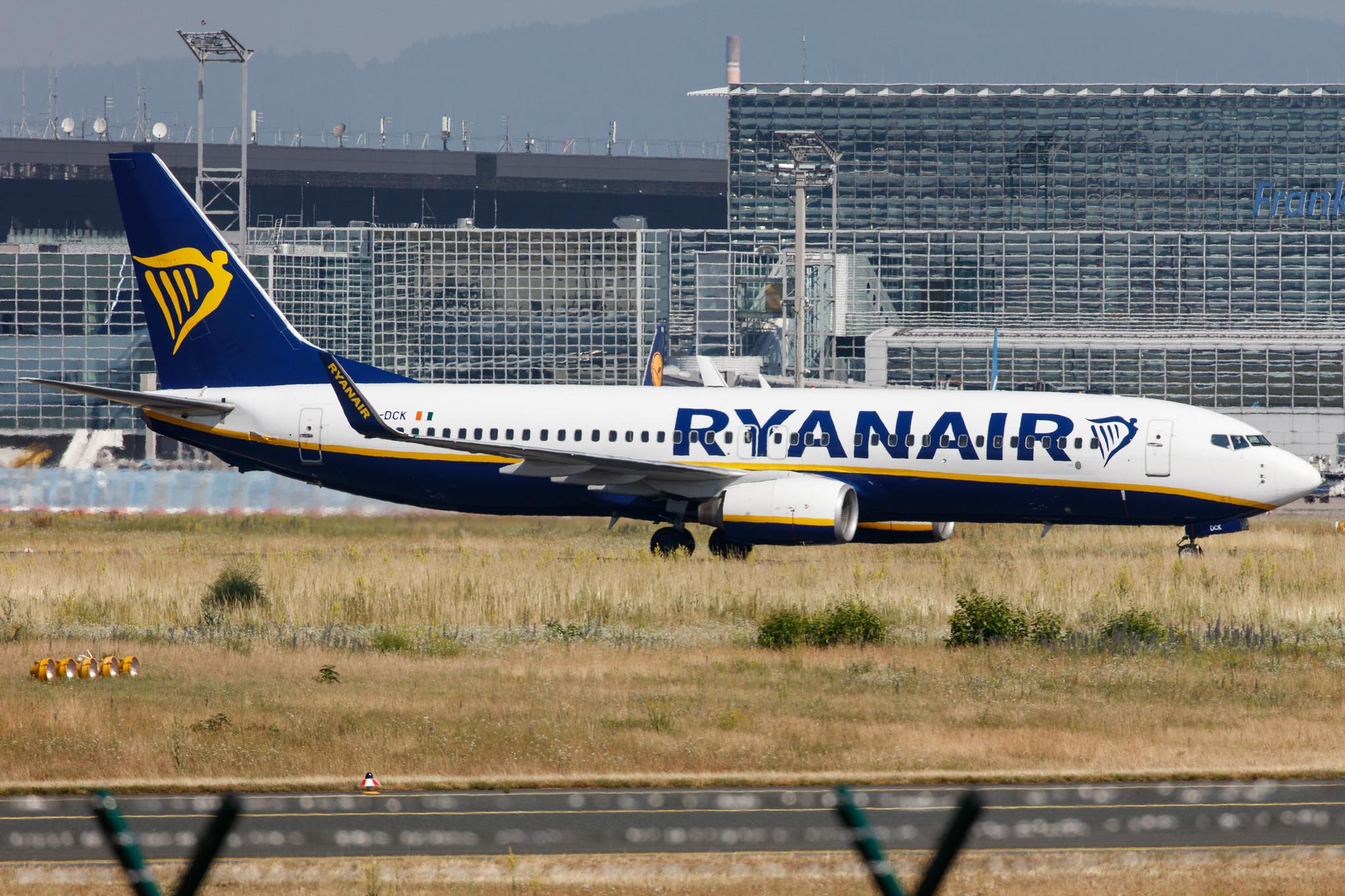 Frankfurt Airport: Ryanair (FR / RYR) |  Boeing 737-8AS B738 | EI-DCK | MSN 33565