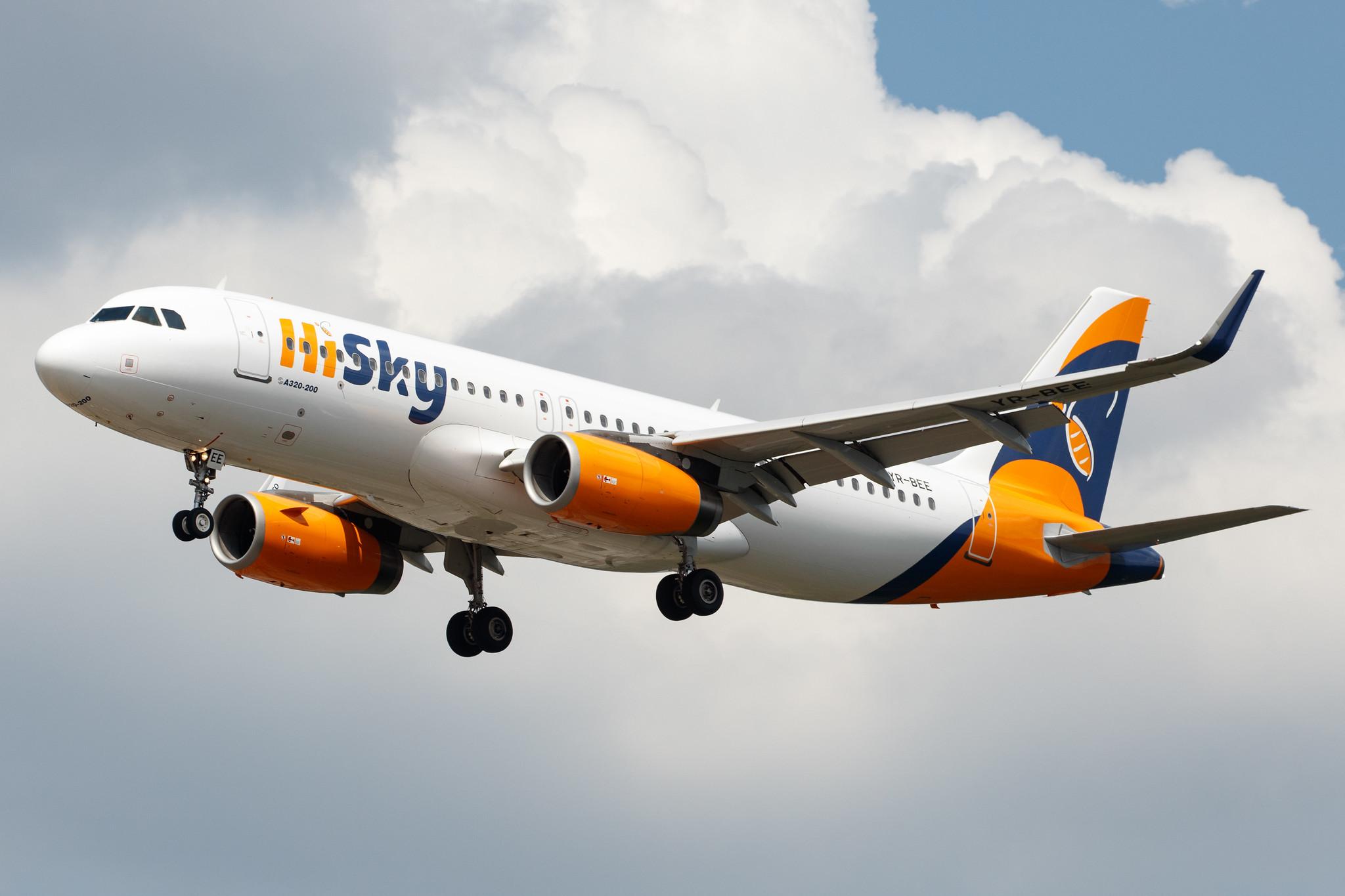 Frankfurt Airport: HiSky (/ HYM) | Operator: HiSky Europe |  Airbus A320-232 A320 | YR-BEE | MSN 06223