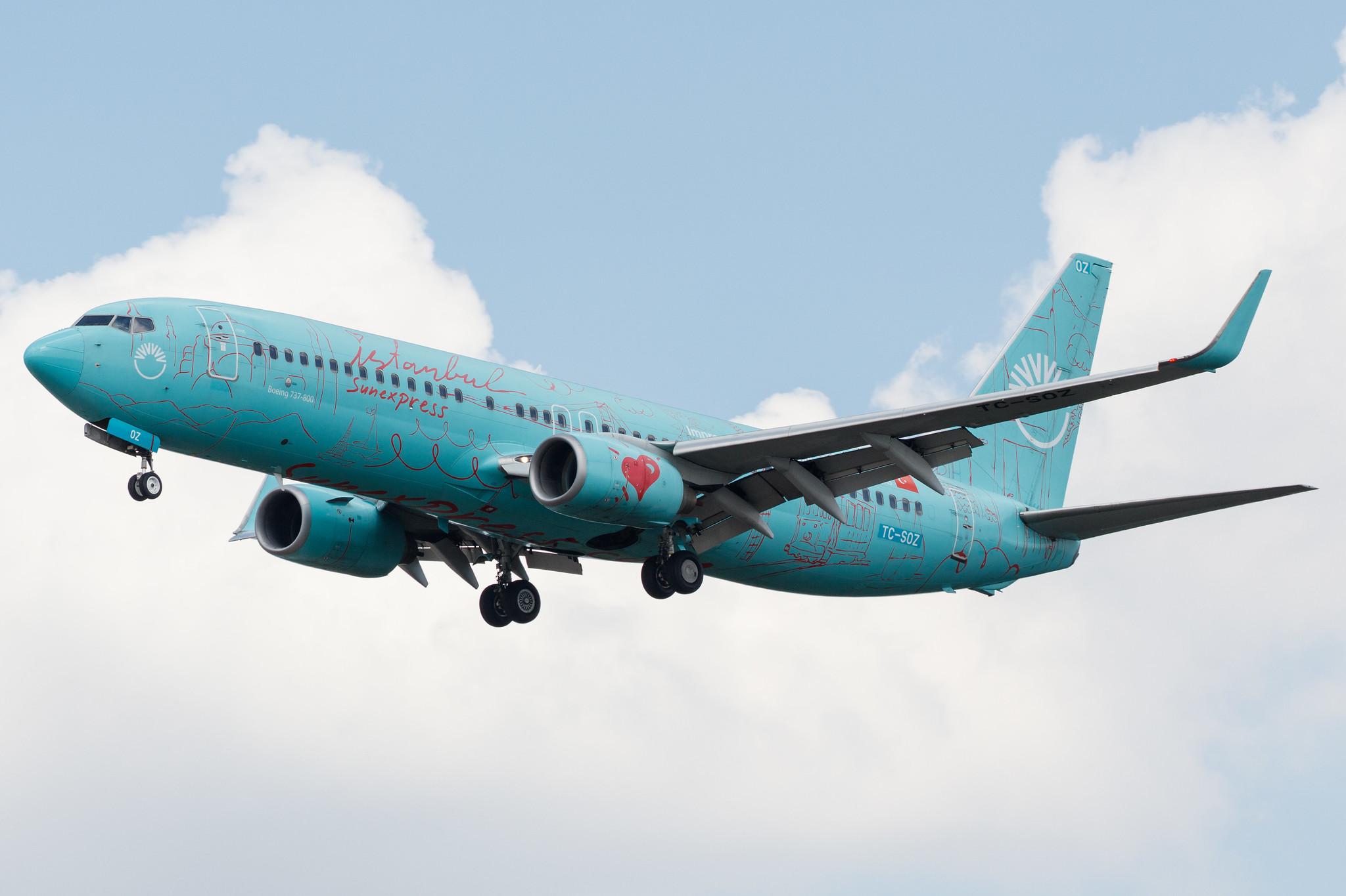 Frankfurt Airport: SunExpress (XQ / SXS) |  Boeing 737-8HX B738 | TC-SOZ | MSN 29649