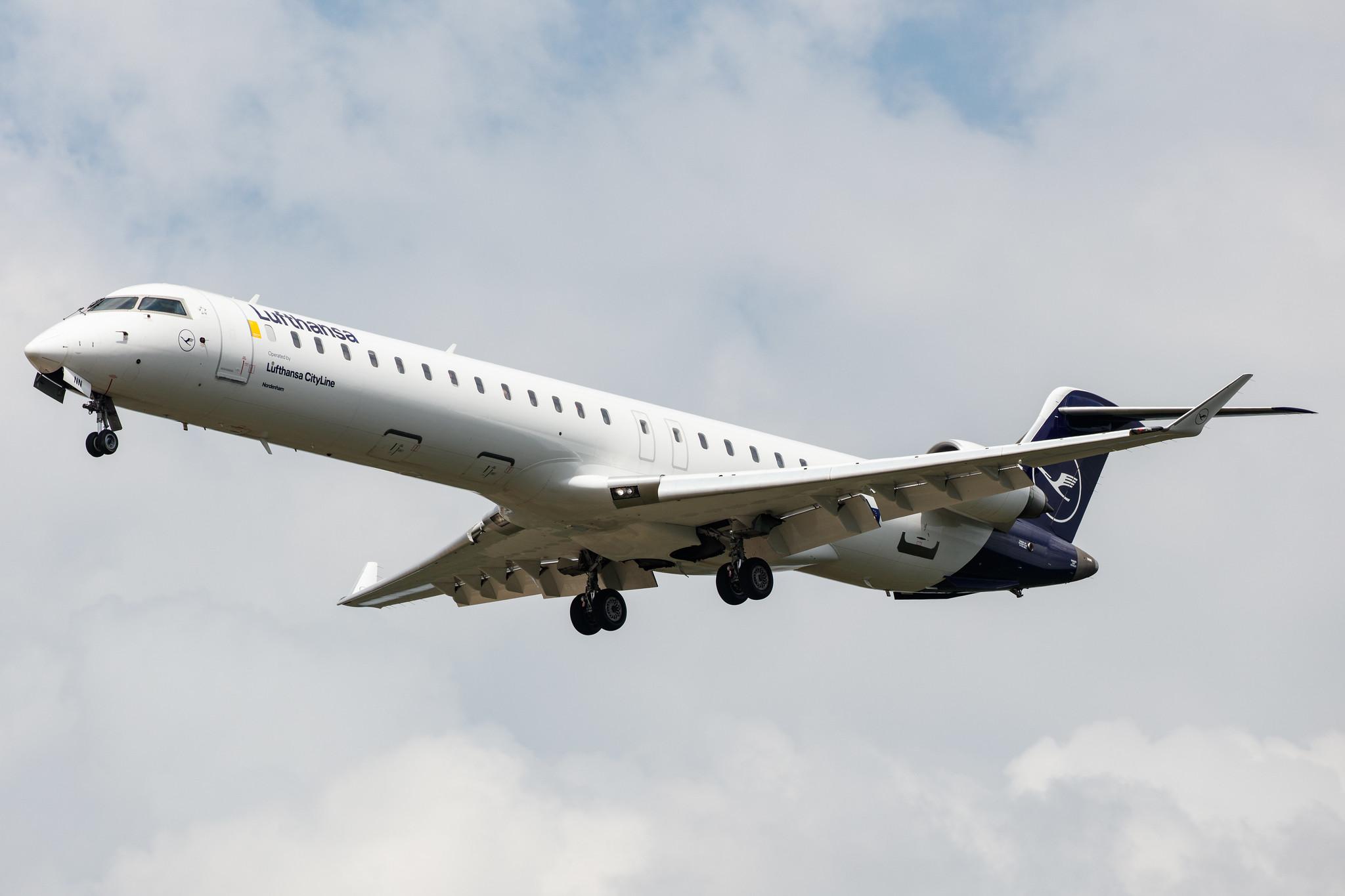 Frankfurt Airport: Lufthansa (LH / DLH) | Operator: Lufthansa CityLine |  Mitsubishi CRJ-900LR CRJ9 | D-ACNN | MSN 15254