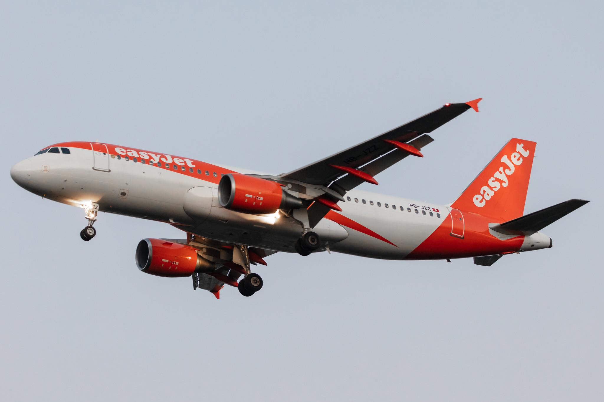 Amsterdam Schiphol: easyJet (U2 / EZY) | Operator: easyJet Switzerland |  Airbus A320-214 A320 | HB-JZZ | MSN 4233