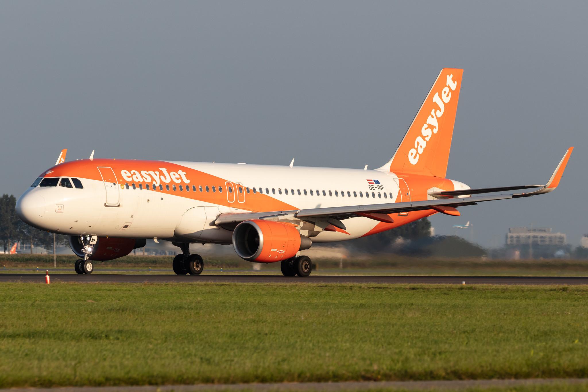 Amsterdam Schiphol: easyJet (U2 / EZY) | Operator: easyJet Europe |  Airbus A320-214 A320 | OE-INF | MSN 7785
