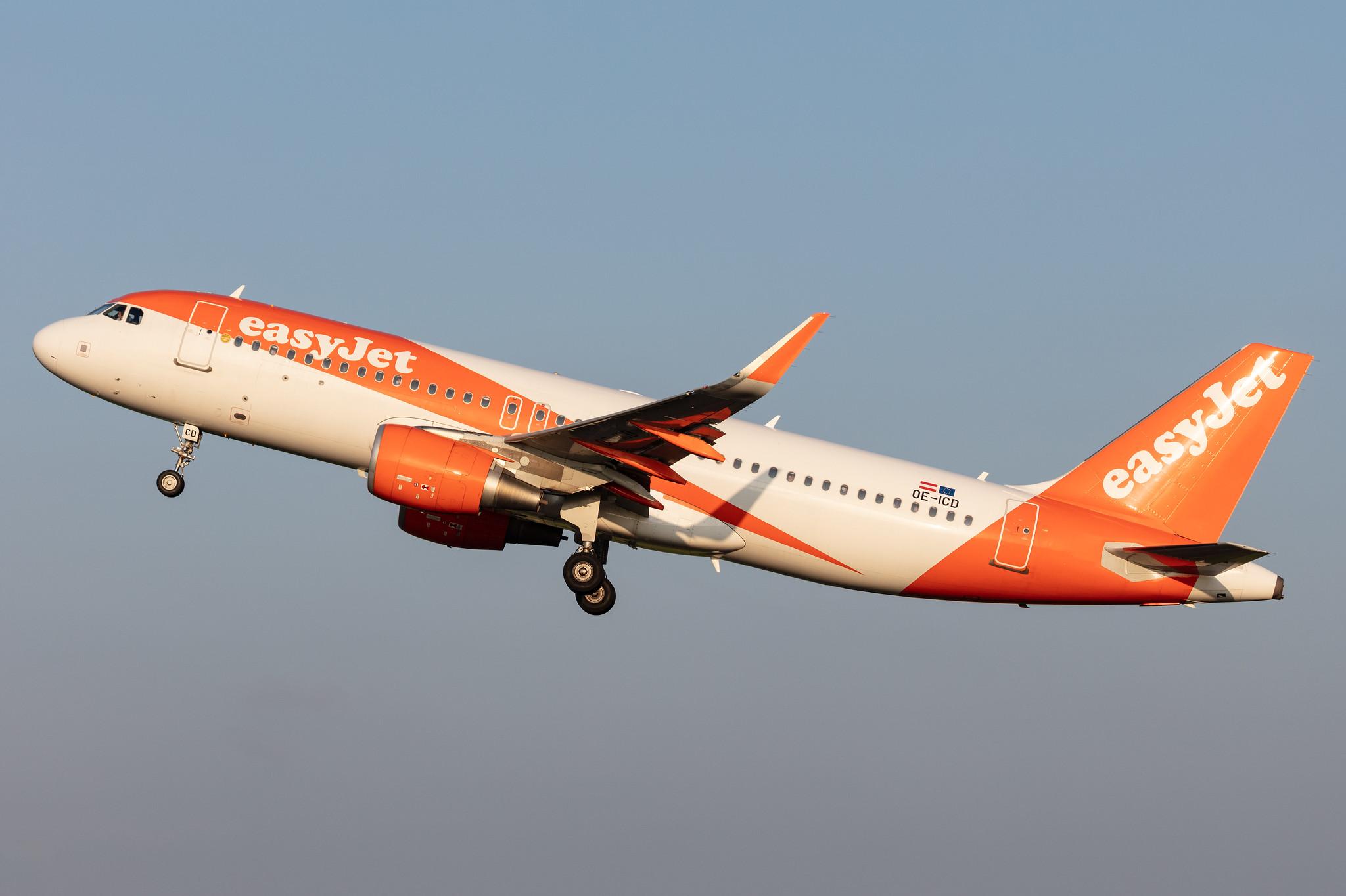 Amsterdam Schiphol: easyJet (U2 / EZY) | Operator: easyJet Europe |  Airbus A320-214 A320 | OE-ICD | MSN 7104