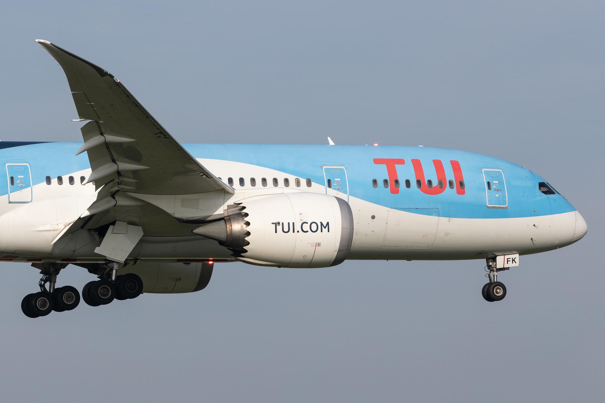 Amsterdam Schiphol: TUI (X3 / TUI) | Operator: TUI fly Netherlands |  Boeing 787-8 Dreamliner B788 | PH-TFK | MSN 36427