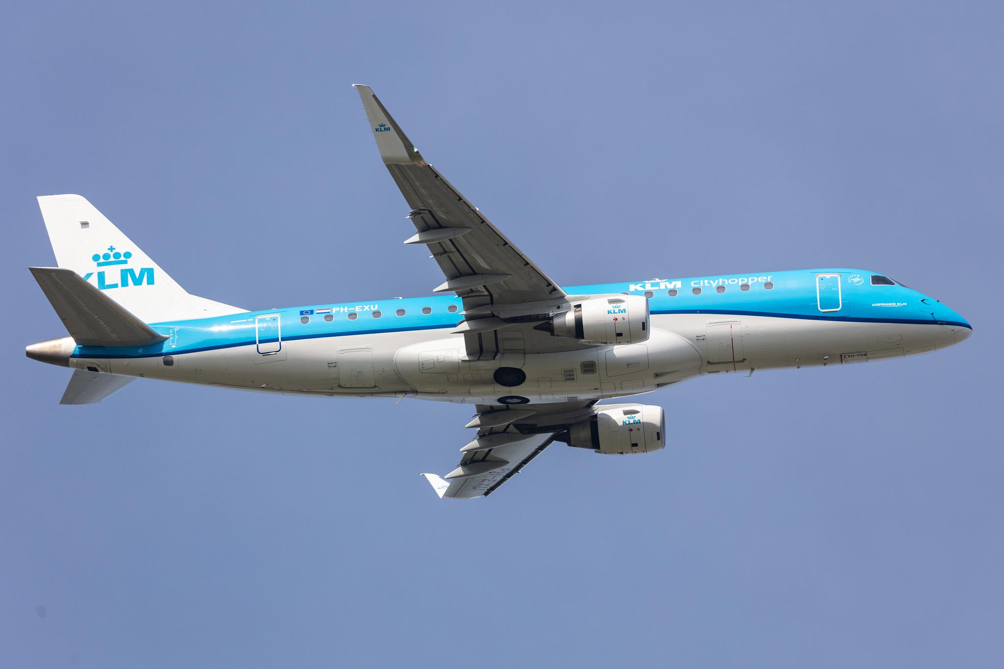 Amsterdam Schiphol: KLM (KL / KLM) | Operator: KLM Cityhopper |  Embraer E175STD E75L | PH-EXU | MSN 17000708