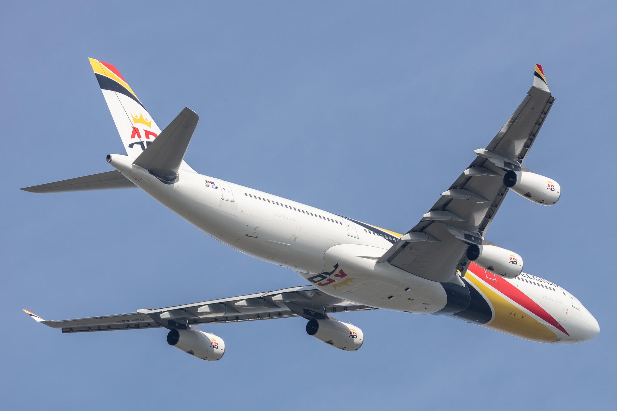 Amsterdam Schiphol: Air Belgium (KF / ABB) |  Airbus A340-313 A343 | OO-ABB | MSN 0844