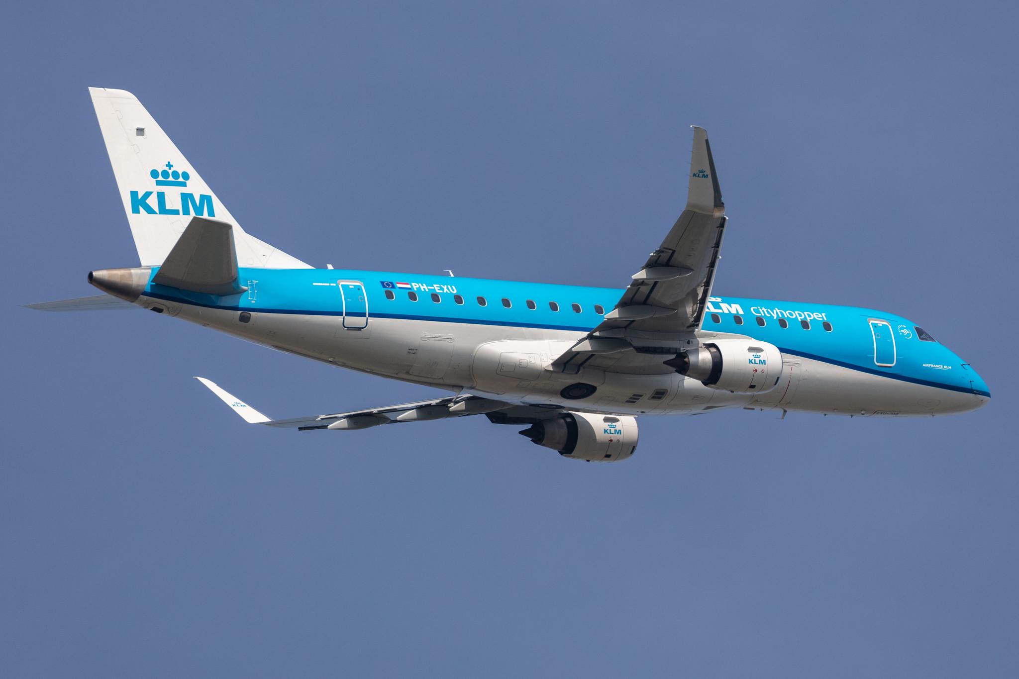 Amsterdam Schiphol: KLM (KL / KLM) | Operator: KLM Cityhopper |  Embraer E175STD E75L | PH-EXU | MSN 17000708