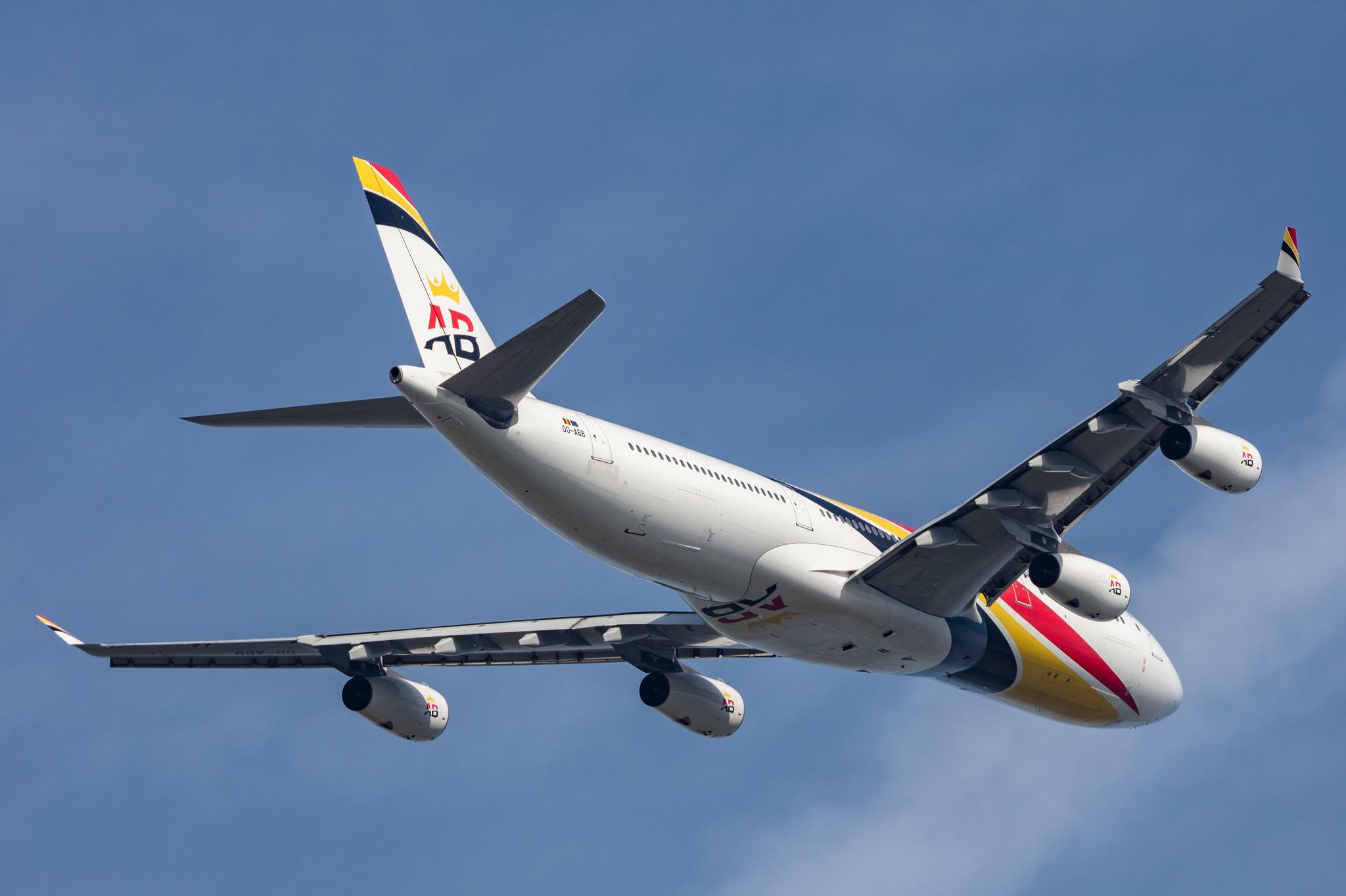 Amsterdam Schiphol: Air Belgium (KF / ABB) |  Airbus A340-313 A343 | OO-ABB | MSN 0844
