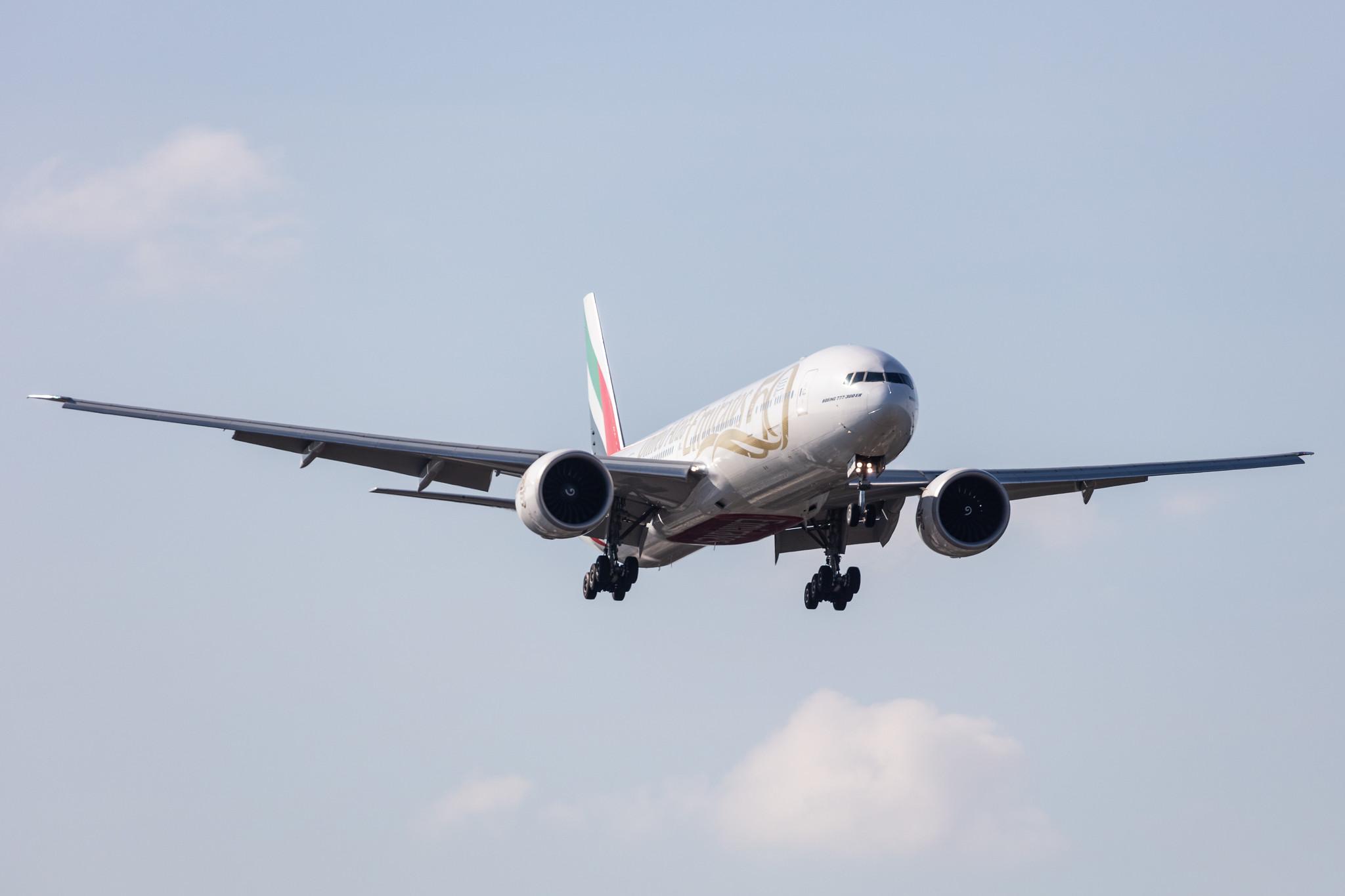 Hamburg Airport: Emirates (EK / UAE) |  Livery: Year of the Fiftieth Livery |  Boeing 777-31H(ER) B77W | A6-EQM | MSN 42361