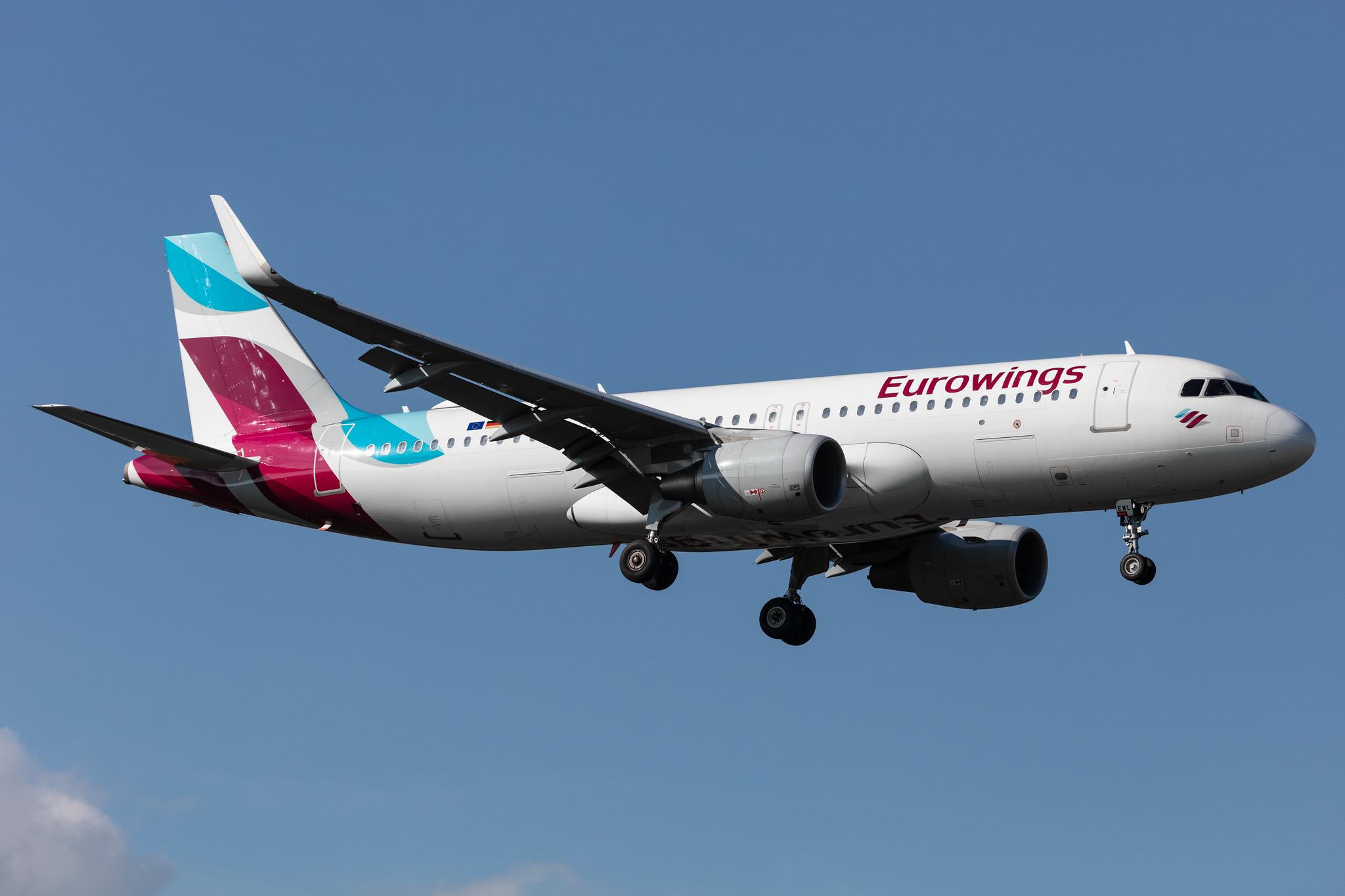 Hamburg Airport: Eurowings (EW / EWG) |  Airbus A320-214 A320 | D-AEWL | MSN 7263