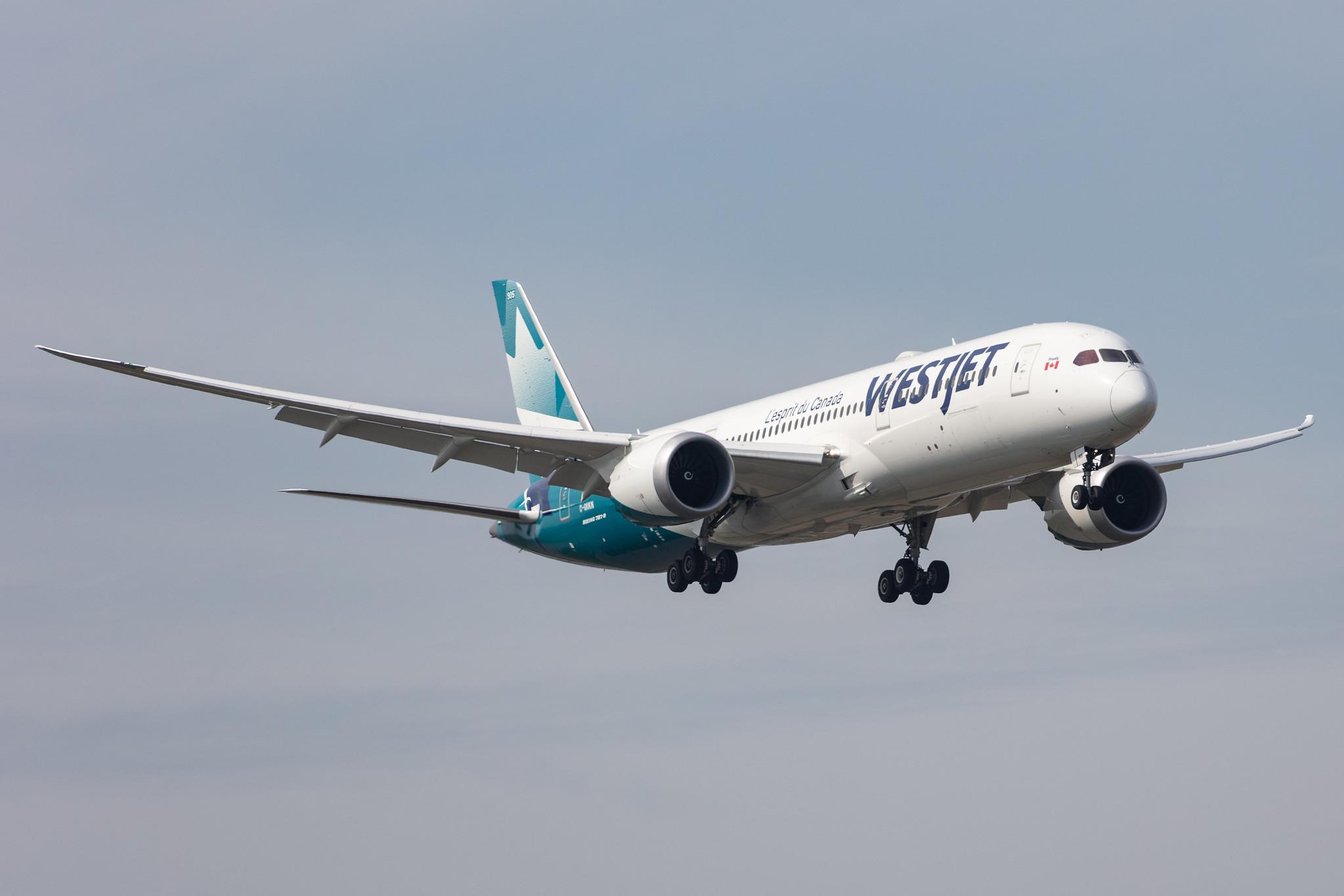 Amsterdam Schiphol: WestJet (WS / WJA) |  Boeing 787-9 Dreamliner B789 | C-GKKN | MSN 64977