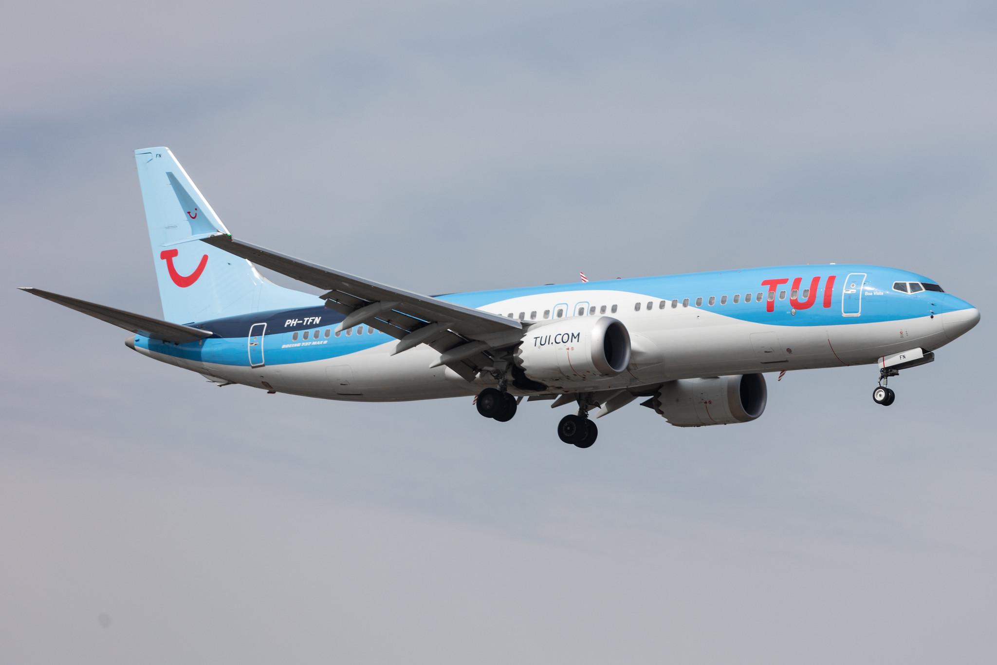 Amsterdam Schiphol: TUI (X3 / TUI) | Operator: TUI fly Netherlands |  Boeing 737 MAX 8 B38M | PH-TFN | MSN 44596