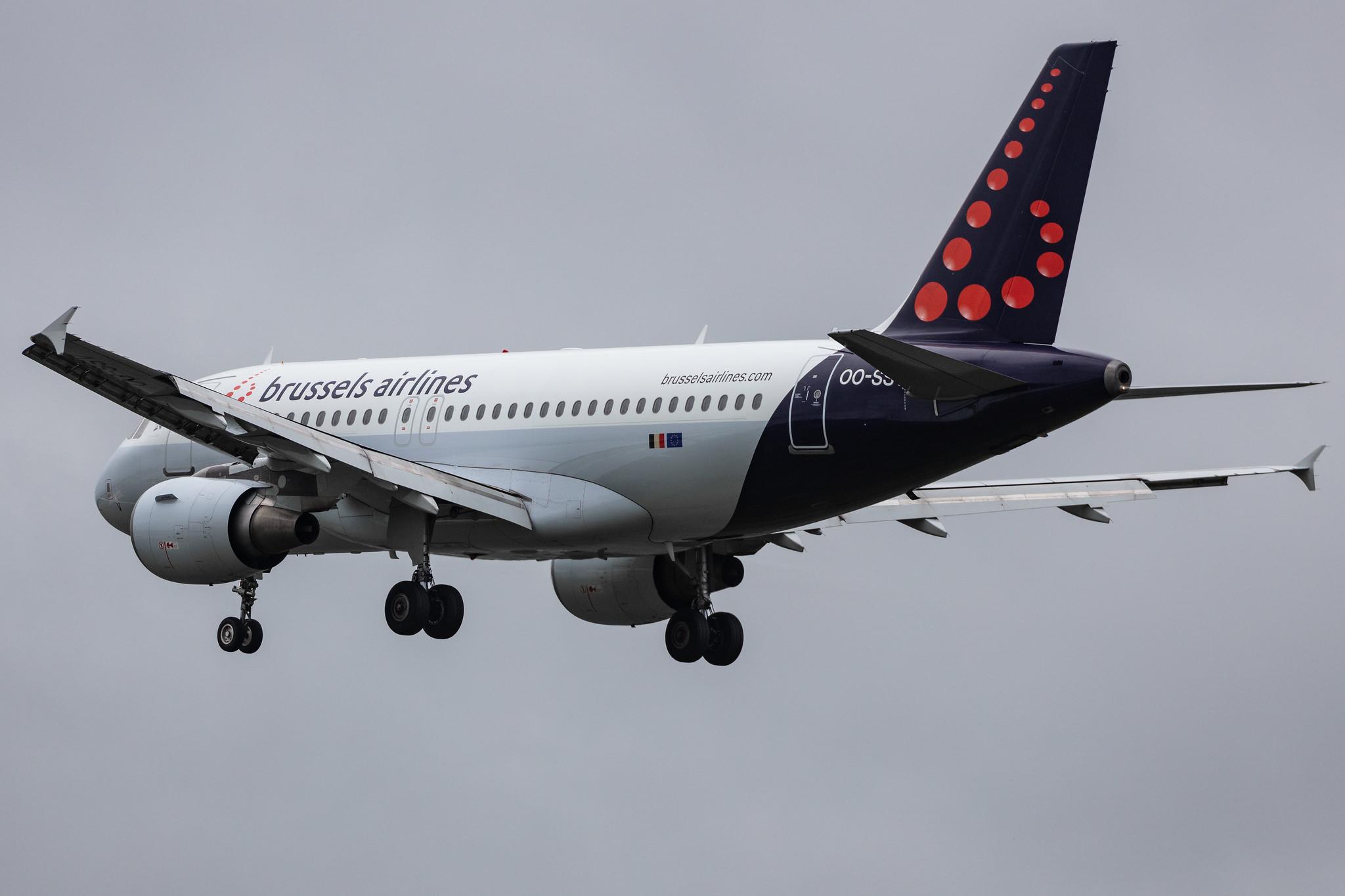 Hamburg Airport: Brussels Airlines (SN / BEL) |  Airbus A319-111 A319 | OO-SSV | MSN 2196
