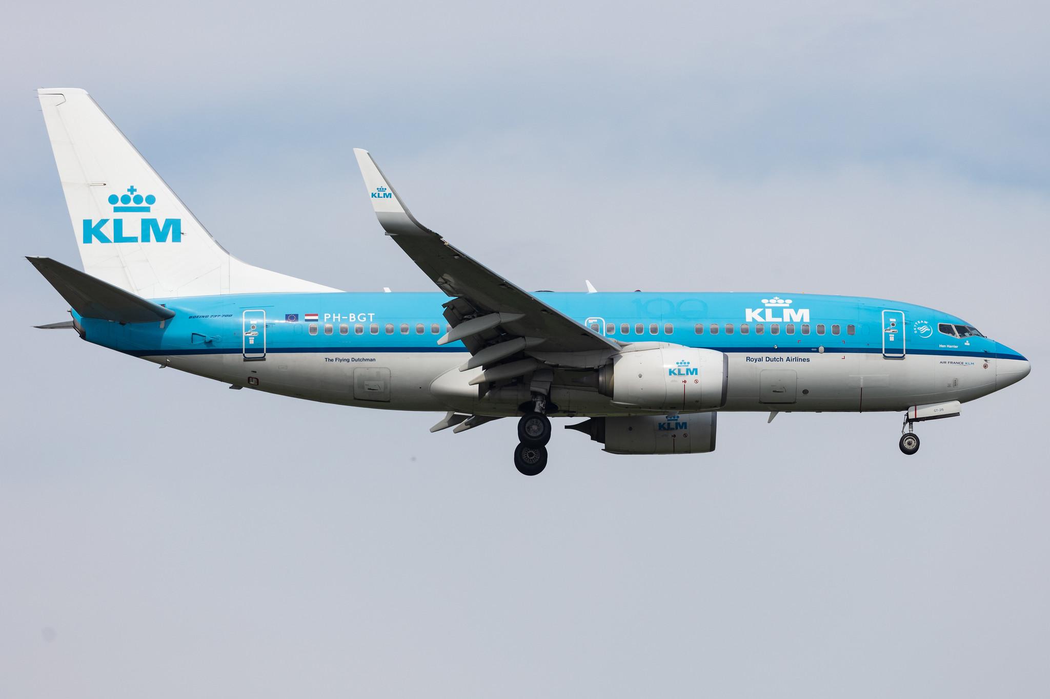 Amsterdam Schiphol: KLM (KL / KLM) |  Boeing 737-7K2 B737 | PH-BGT | MSN 38634