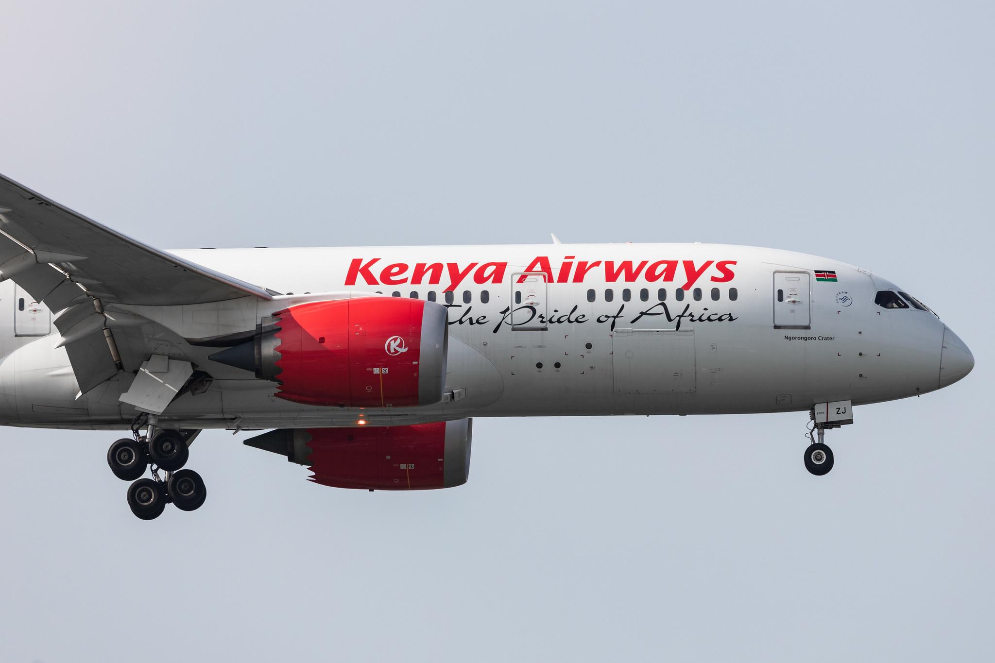 Amsterdam Schiphol: Kenya Airways (KQ / KQA) |  Boeing 787-8 Dreamliner B788 | 5Y-KZJ | MSN 36046